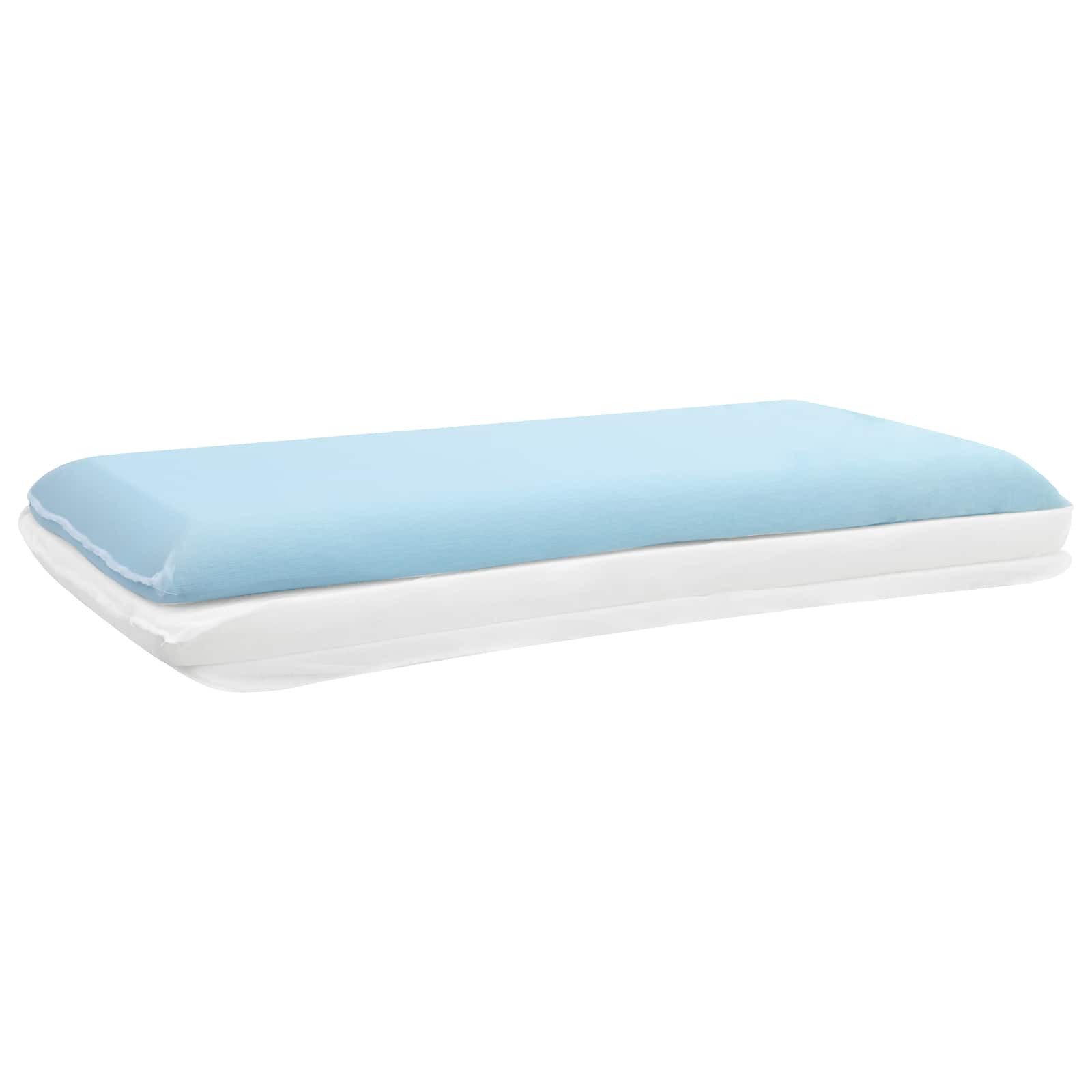 vidaXL Kopfkissen Schlafkissen Uni Weiß 70 x 35 x 10 cm Gelschaum, Bezug: P günstig online kaufen