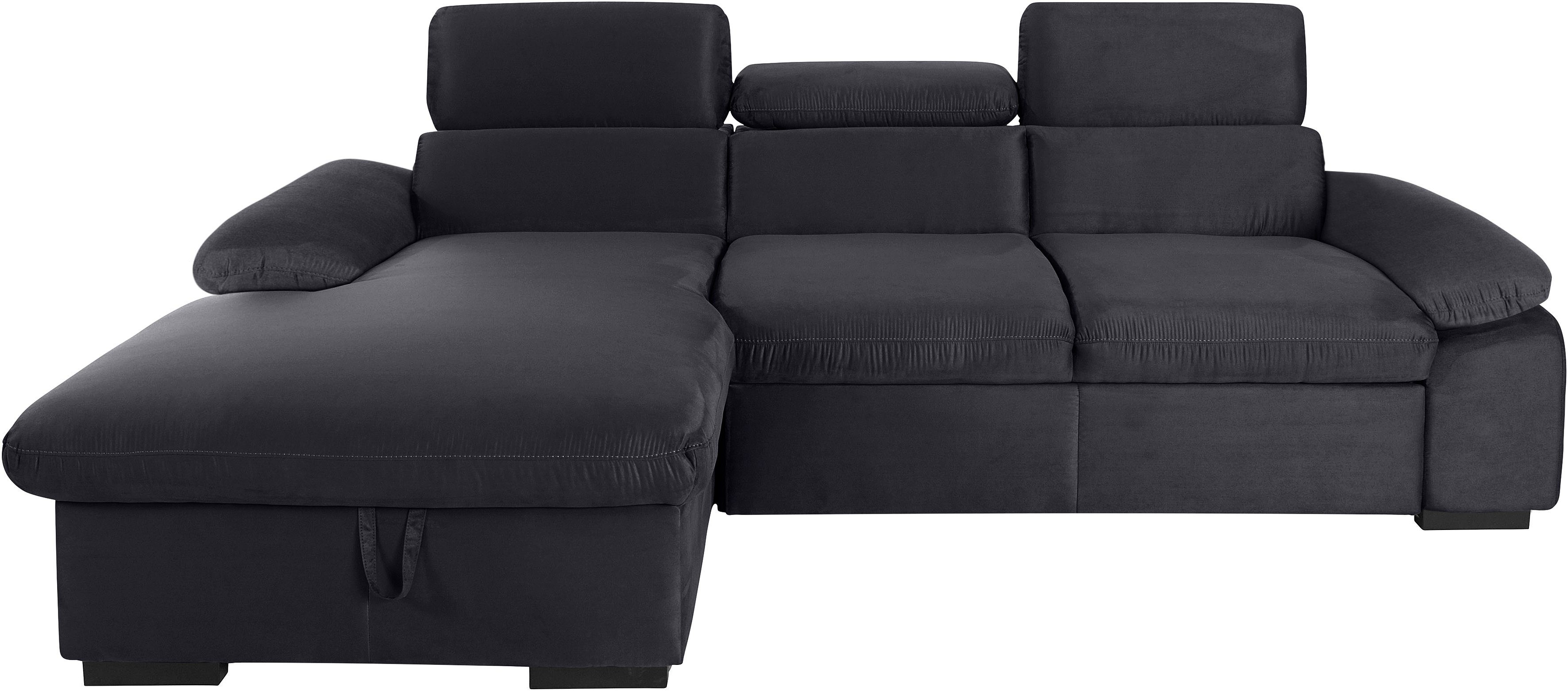 COTTA Ecksofa "Lola L-Form mit Kopfteilfunktion & Hocker", (Set, mit Hocker günstig online kaufen