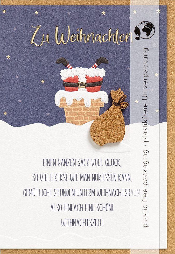 Perleberg Grußkarten Weihnachten - Moments Collection - Unverpackte Glückwunschkarte im