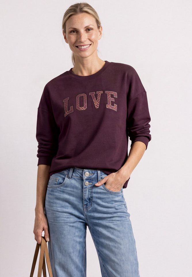 STREET ONE Langarmshirt aus softem Materialmix