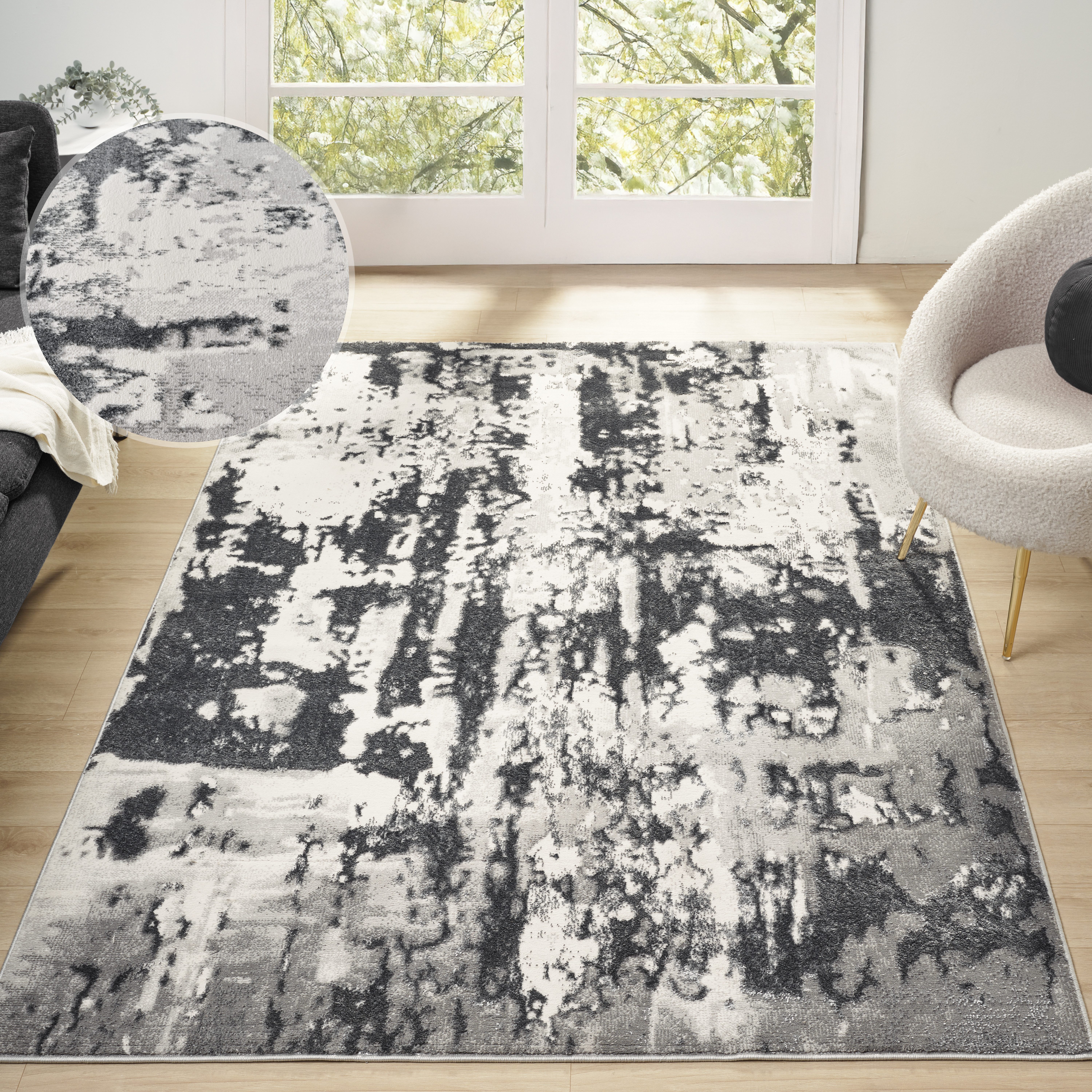 OTTO home Teppich Miaja, im Vintage-Look, rechteckig, Höhe: 11 mm, dichte Qualität, leichter Glanz, Wohnzimmer, Schlafzimmer, Esszimmer