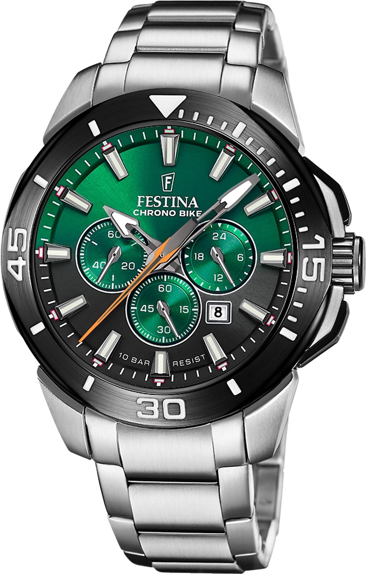 Quarzuhr Festina Herrenuhr Edelstahl silber