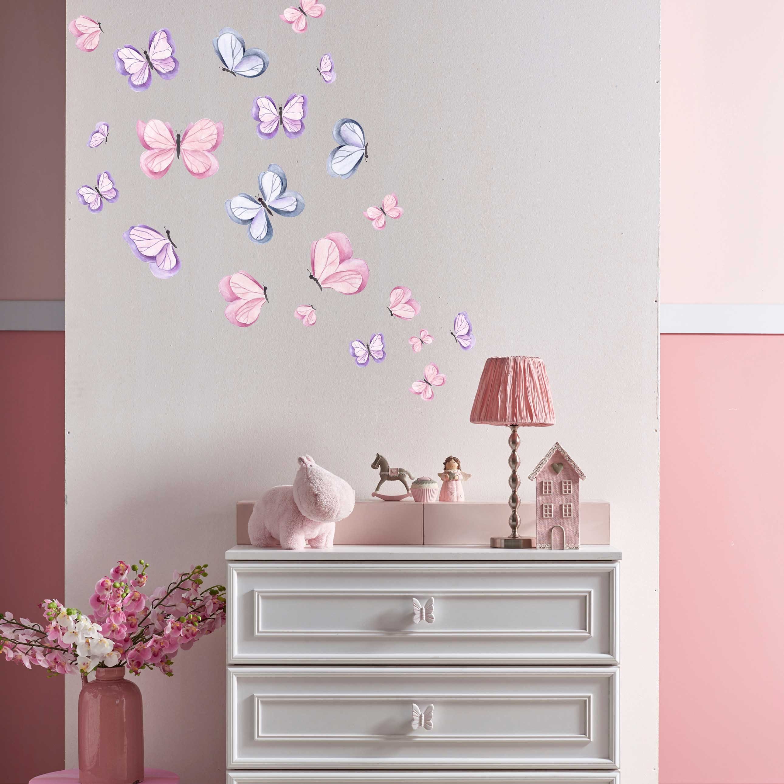 WANDKIND Wandtattoo Schmetterlinge V401, wieder ablösbar günstig online kaufen