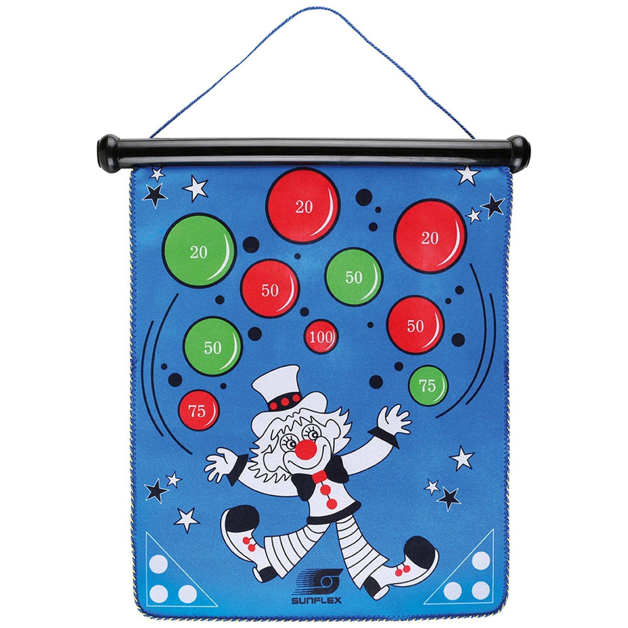 Sunflex Dartscheibe sunflex Magnetische Dartscheibe Circus, (7-tlg)