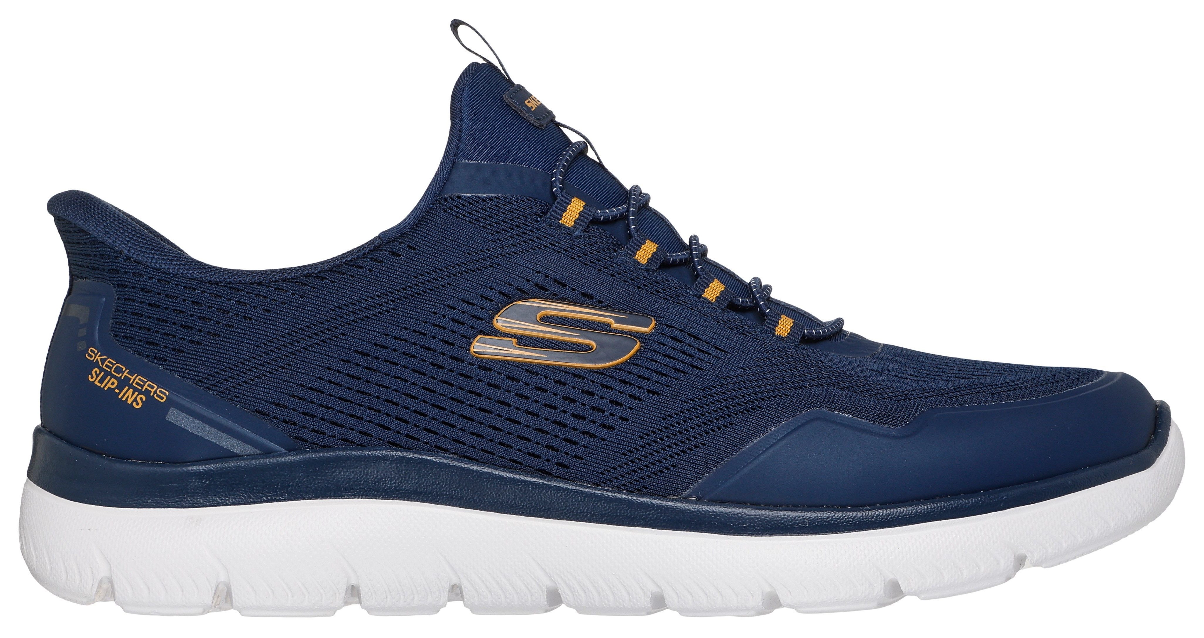 Skechers SUMMITS Slip-On Sneaker Freizeitschuh, Schnürschuh mit Memory Foam