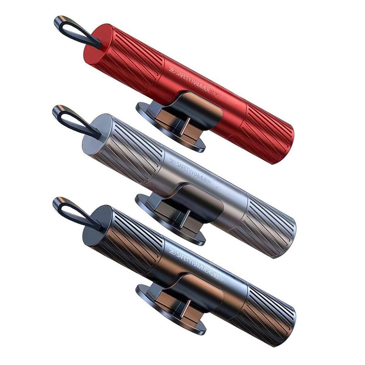 Welikera Hammer 3er-Pack Sicherheitshammer-Sicherheitsgurtschneider mit Tes günstig online kaufen