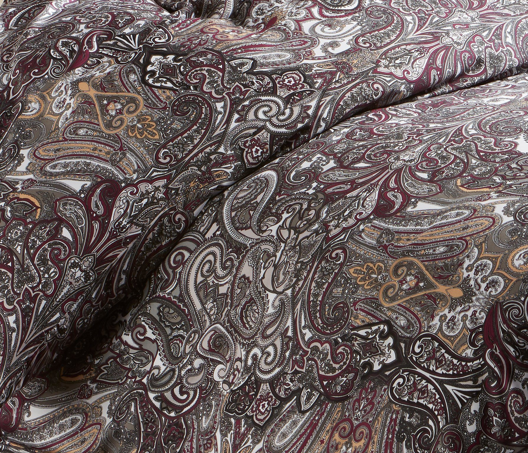 BETTWAESCHE-MIT-STIL Bettwäsche Mako Satin Paisley Bettwäsche orientalisch, günstig online kaufen