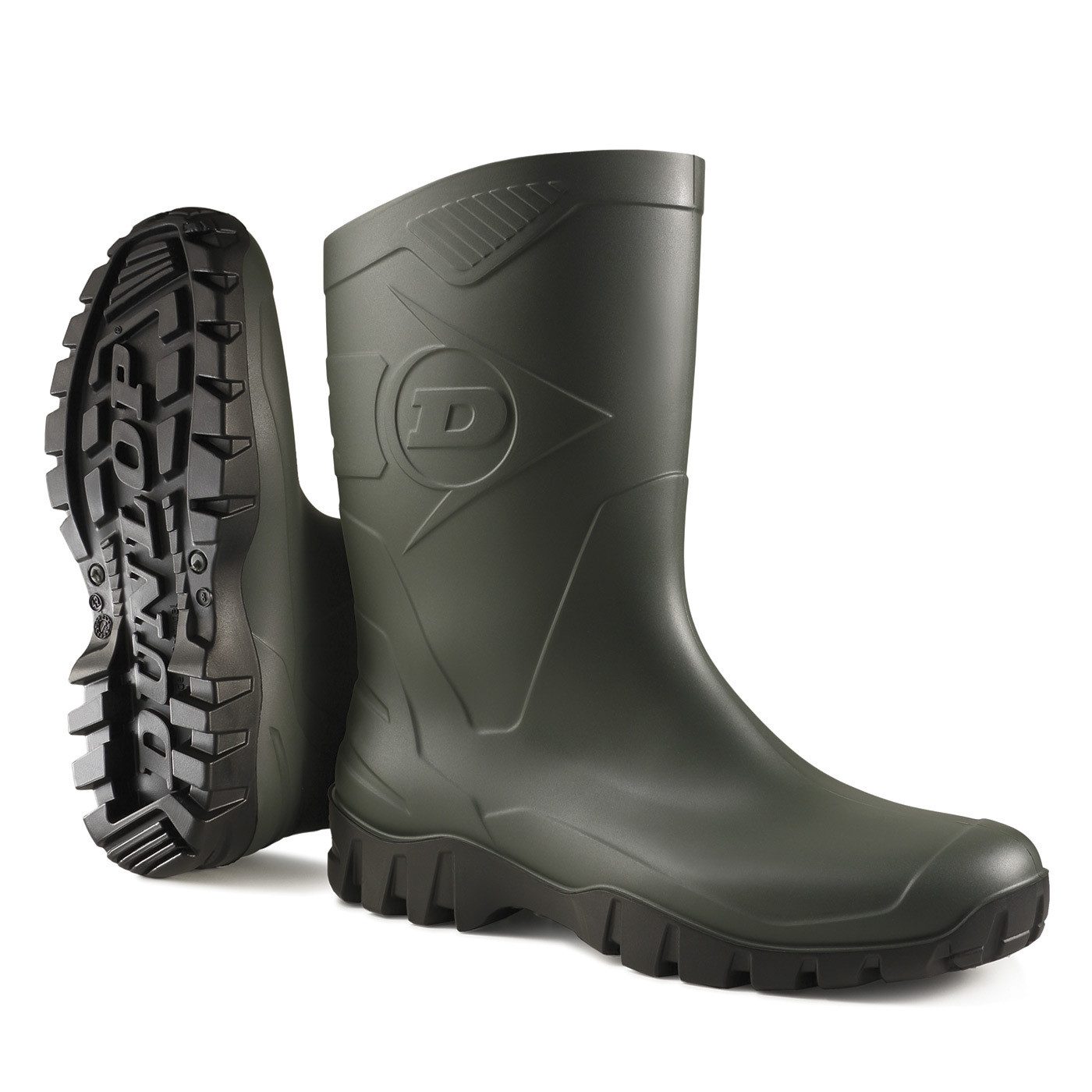 Dunlop Dunlop Halbhoher Сапоги Dee grün ohne Schutzkappe Резиновые сапоги