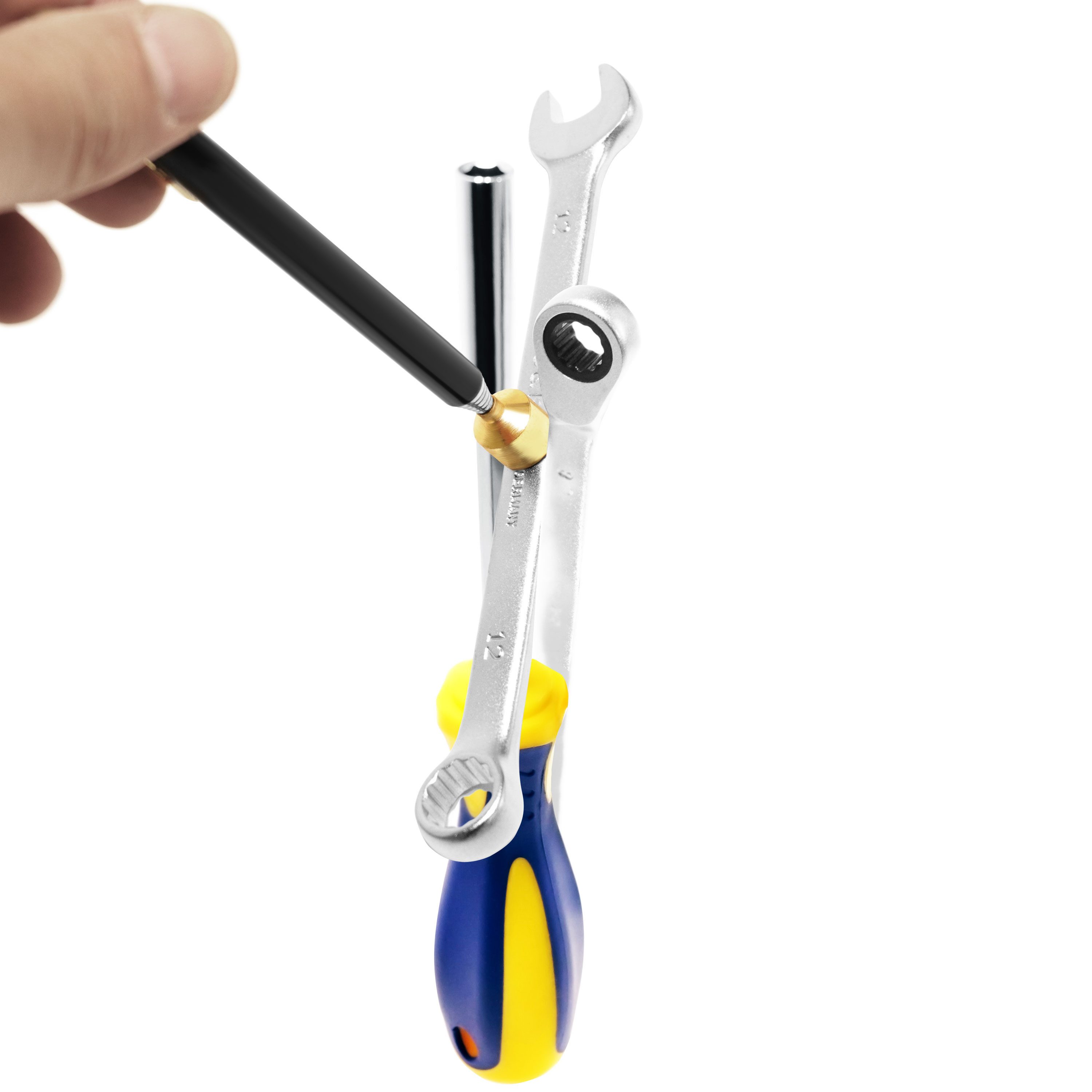 S&R Magnet Teleskop-Magnetheber, Teleskopmagnet bis 635 mm (1-St), Magnetstab, Magnetgreifer, Pick-up Tools von S&R