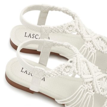 LASCANA Sandale Sandalette, Sommerschuh mit elastischem Riemchen VEGAN