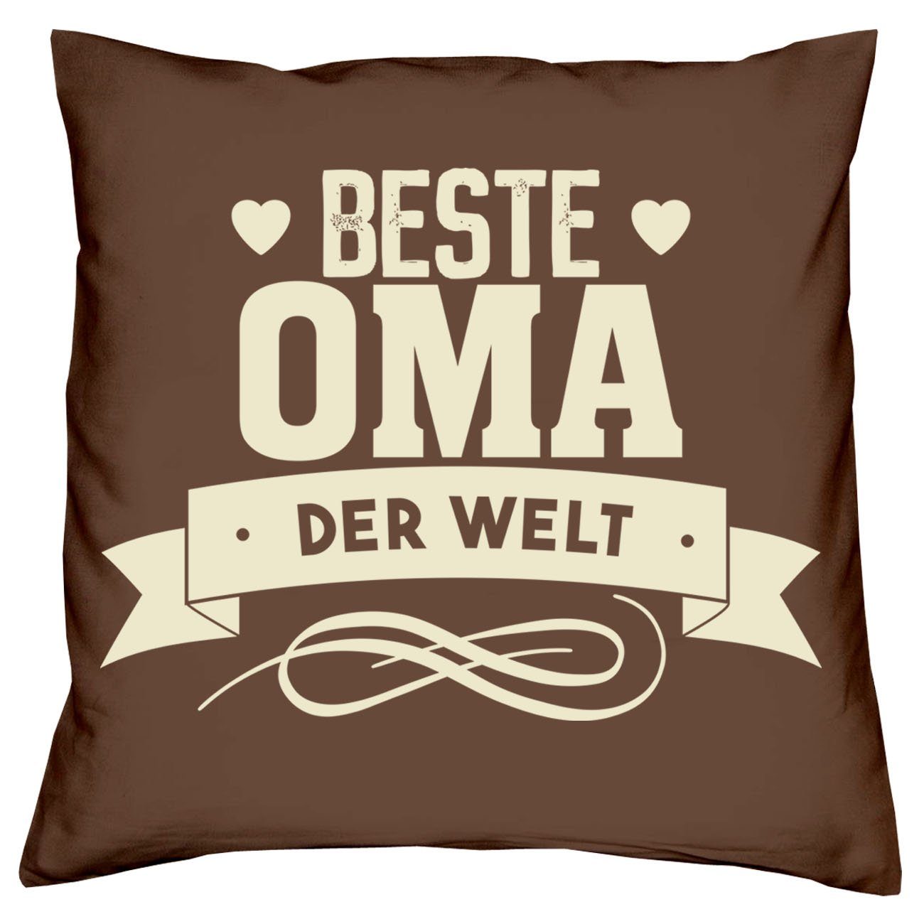 der Kissen Oma Sleep, Sprüche braun Weihnachten Geschenke Beste & Dekokissen Muttertag Soreso® Socken Welt Geburtstag