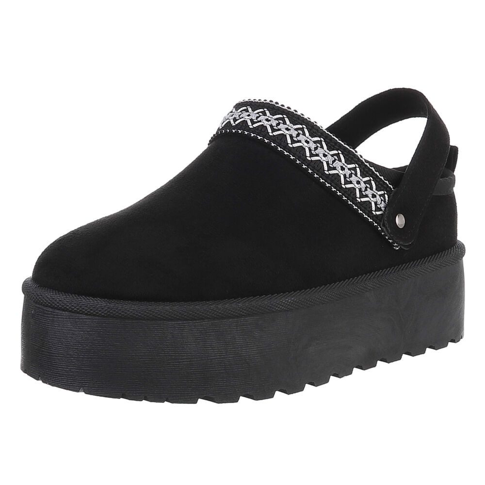 Ital-Design Bequeme Freizeitschuhe mit Riemen für Damen Snowboots (90169613 günstig online kaufen