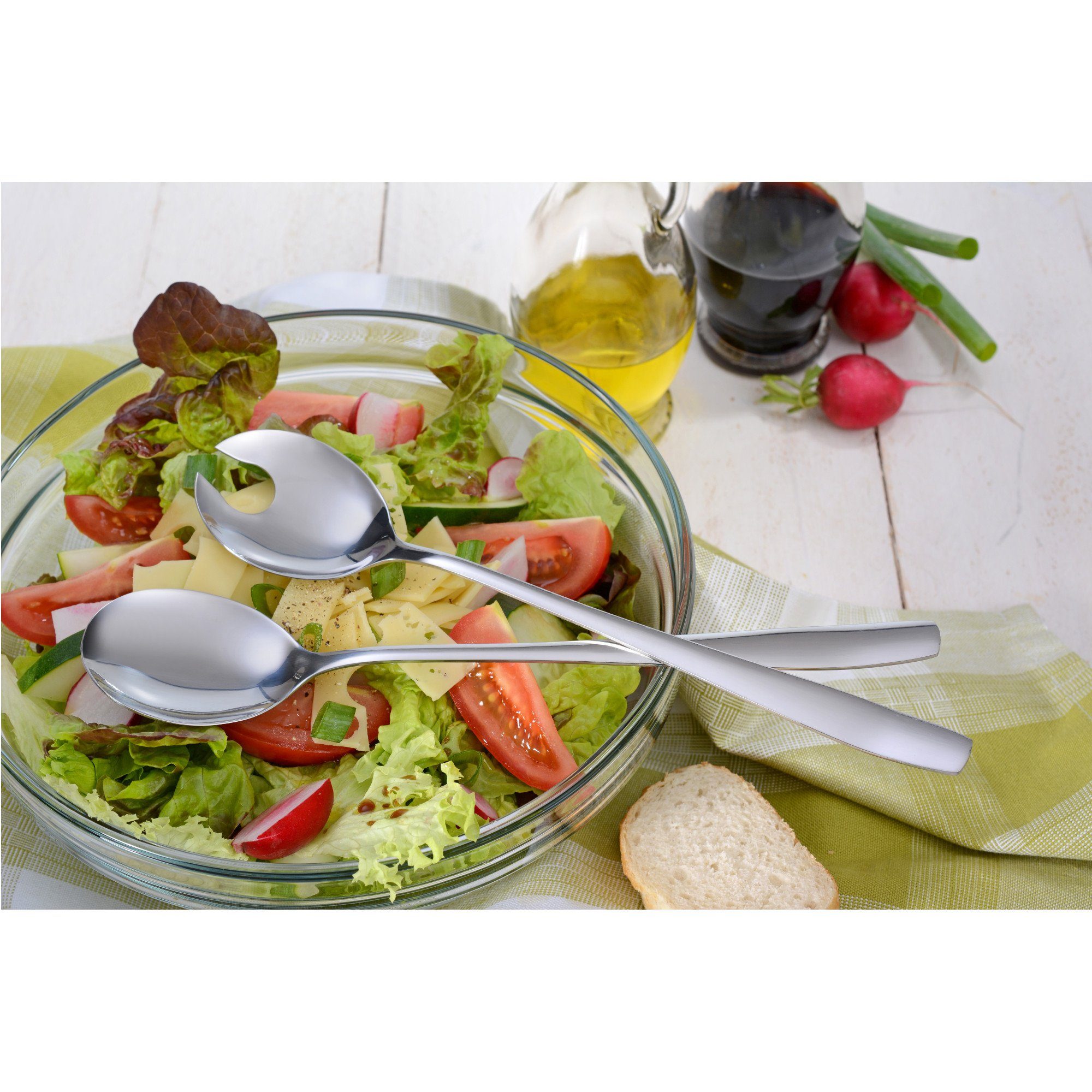 GRÄWE Vorlegebesteck GRÄWE Salatbesteck 2-tlg. lang, Serie Königstein