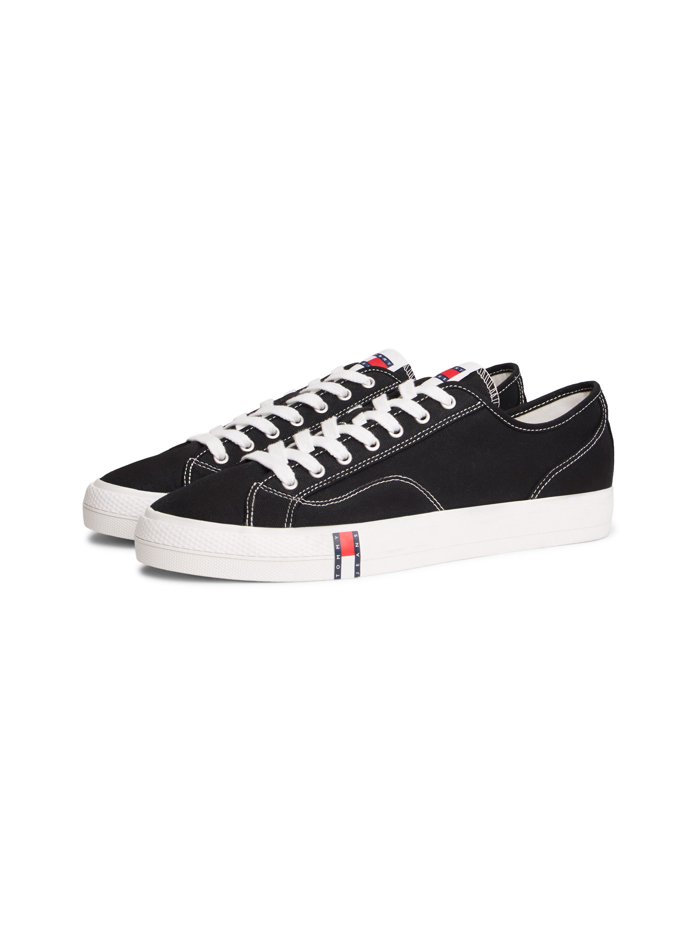 Tommy Jeans ARCHIVE VULC Y2K Sneaker Freizeitschuh, Halbschuh, Schnürschuh mit Logoflagge im Plateau
