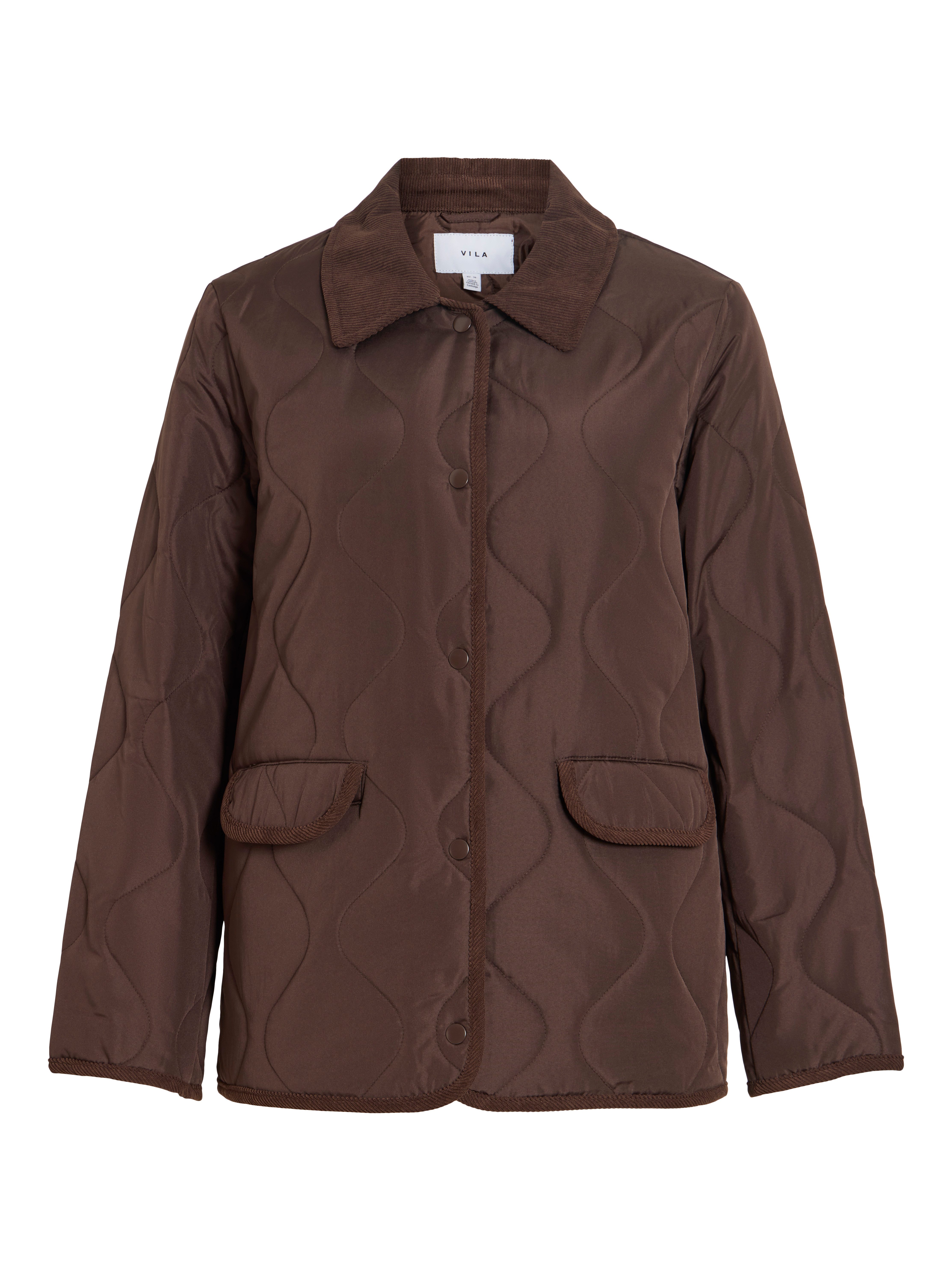 Vila Steppjacke VITATE L/S QUILT DETAIL JACKET - NOOS Kunstfaser