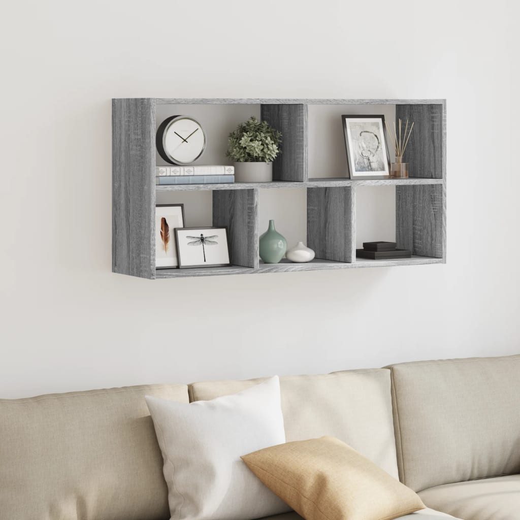 vidaXL Regal Wandregal Grau Sonoma 100x25x50 günstig online kaufen
