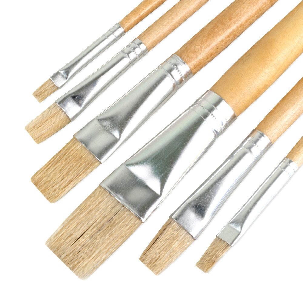 Prima-Online Pinsel Flach Borstenpinsel Perfekt für präzises Malen und Lackieren, (1 St), Wänden, Möbeln, Türen und vielem mehr