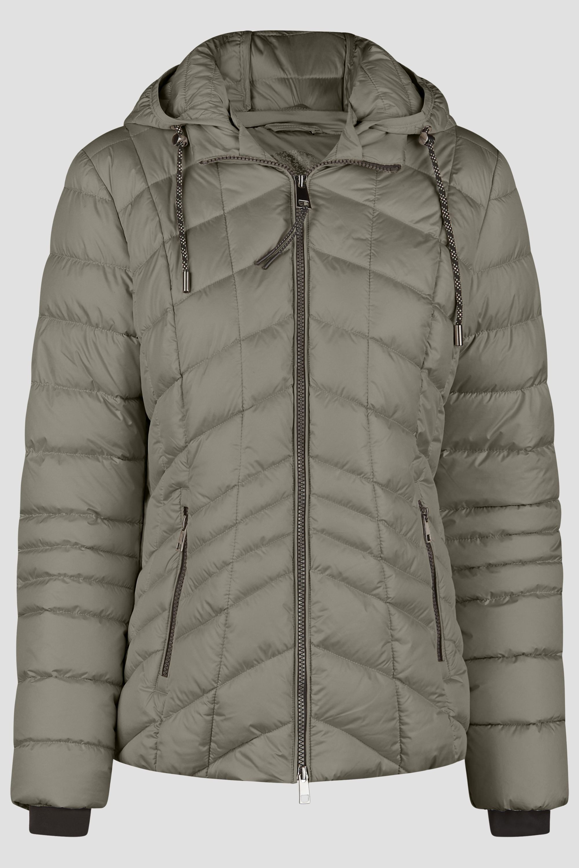 Barbara Lebek Steppjacke Übergangsjacke oder Herbstjacke mit abnehmbarer Kapuze