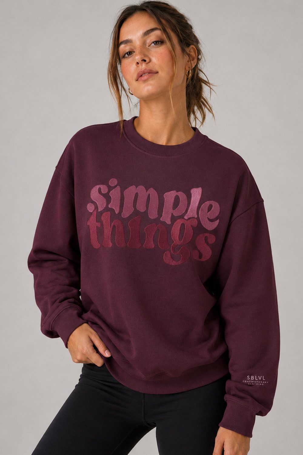 SUBLEVEL Sweatshirt Damen Pullover kuschelig weich Flauschig Sweater Crewneck XS-XXL Perfekte Passform Hochwertige Verarbeitung, Angenehm weich & bequem