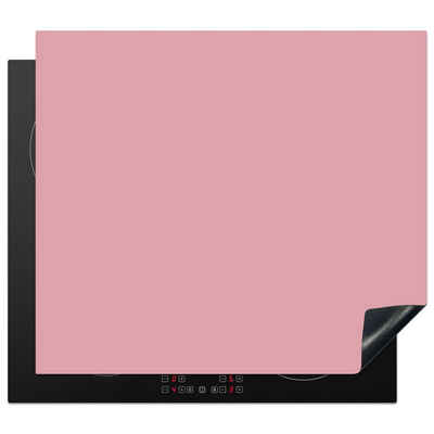 MuchoWow Herdblende-/Abdeckplatte Rosa - Farben - Innenraum - Einfarbig - Farbe, Vinyl, (1 tlg), 59x51 cm, Induktionsschutz, Induktionskochfeld, Ceranfeldabdeckung