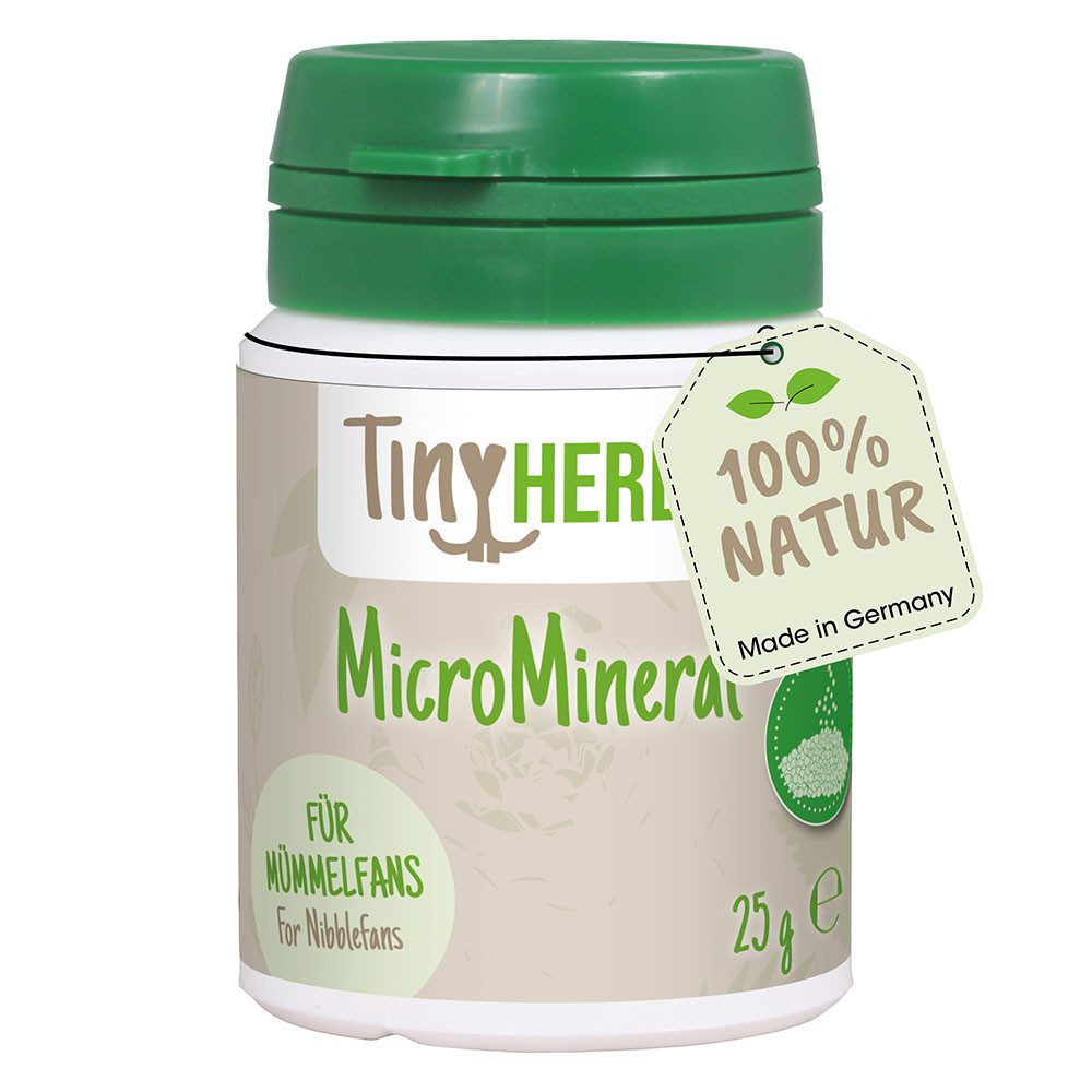 cdVet TinyHerbs MicroMineral, Ergänzungsfutter für: Zwergkaninchen, Ratten, Meerschweinchen, Nagetiere, zur Versorgung mit Vitaminen, Spurenelementen, Aminosäuren