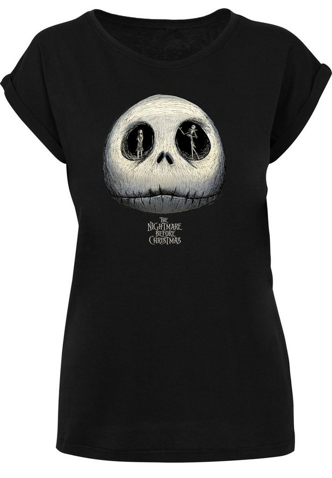 F4NT4STIC T-Shirt Nightmare Before Christmas Jacks Eyes Print, Sehr weicher  Baumwollstoff mit hohem Tragekomfort