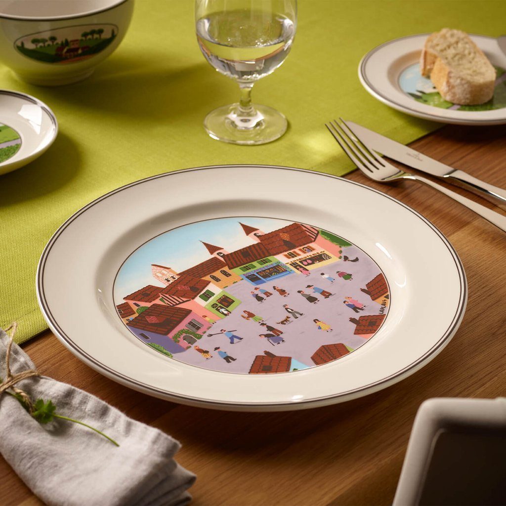 Villeroy & Boch Speiseteller DesignNaif Speiseteller, (1 St), Premium Porcelain, mikrow.- & spülm.sicher, Made in Germany