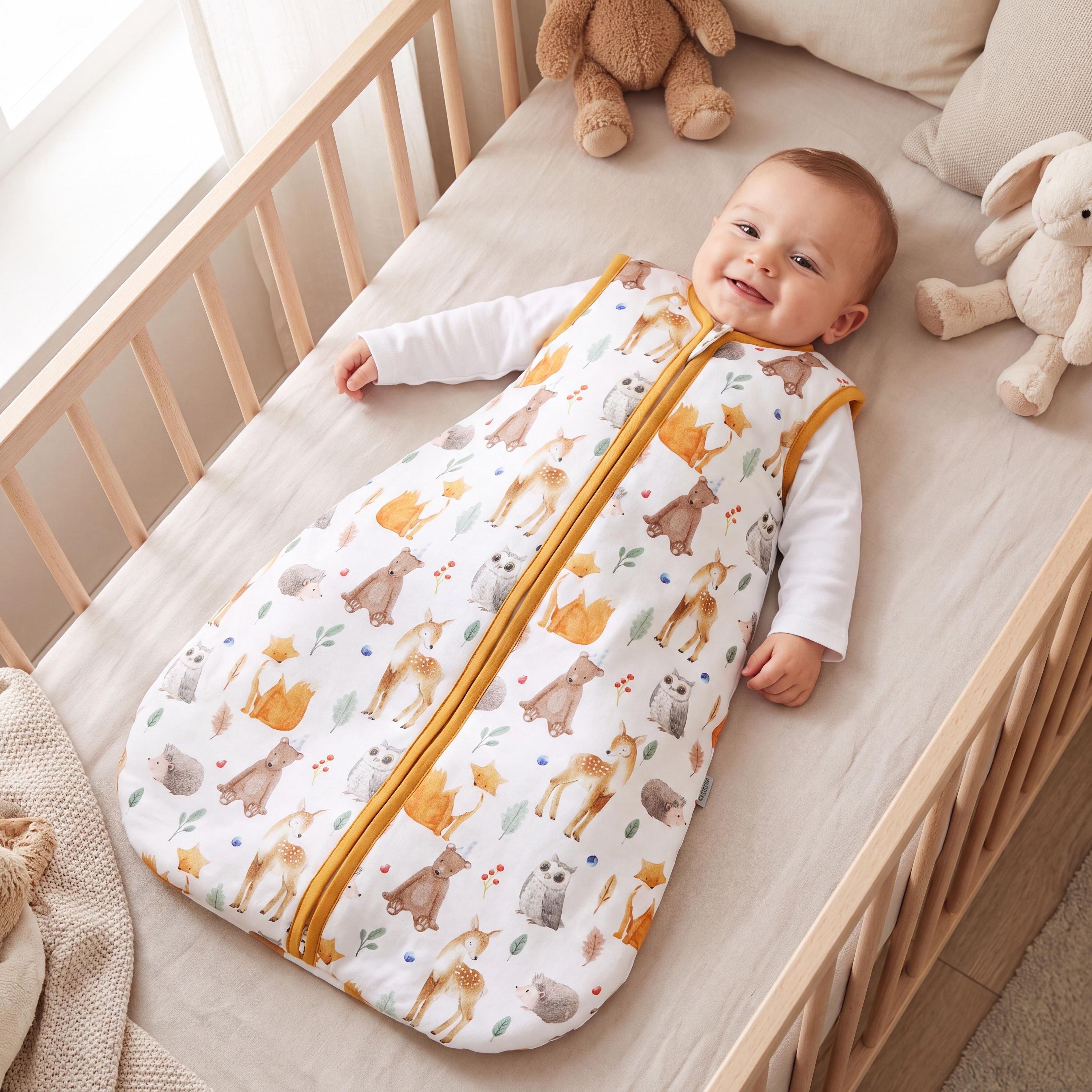 TupTam Babyschlafsack Kugelschlafsack ohne Ärmel 2.5 TOG Ganzjahr – Bild 3 von 5