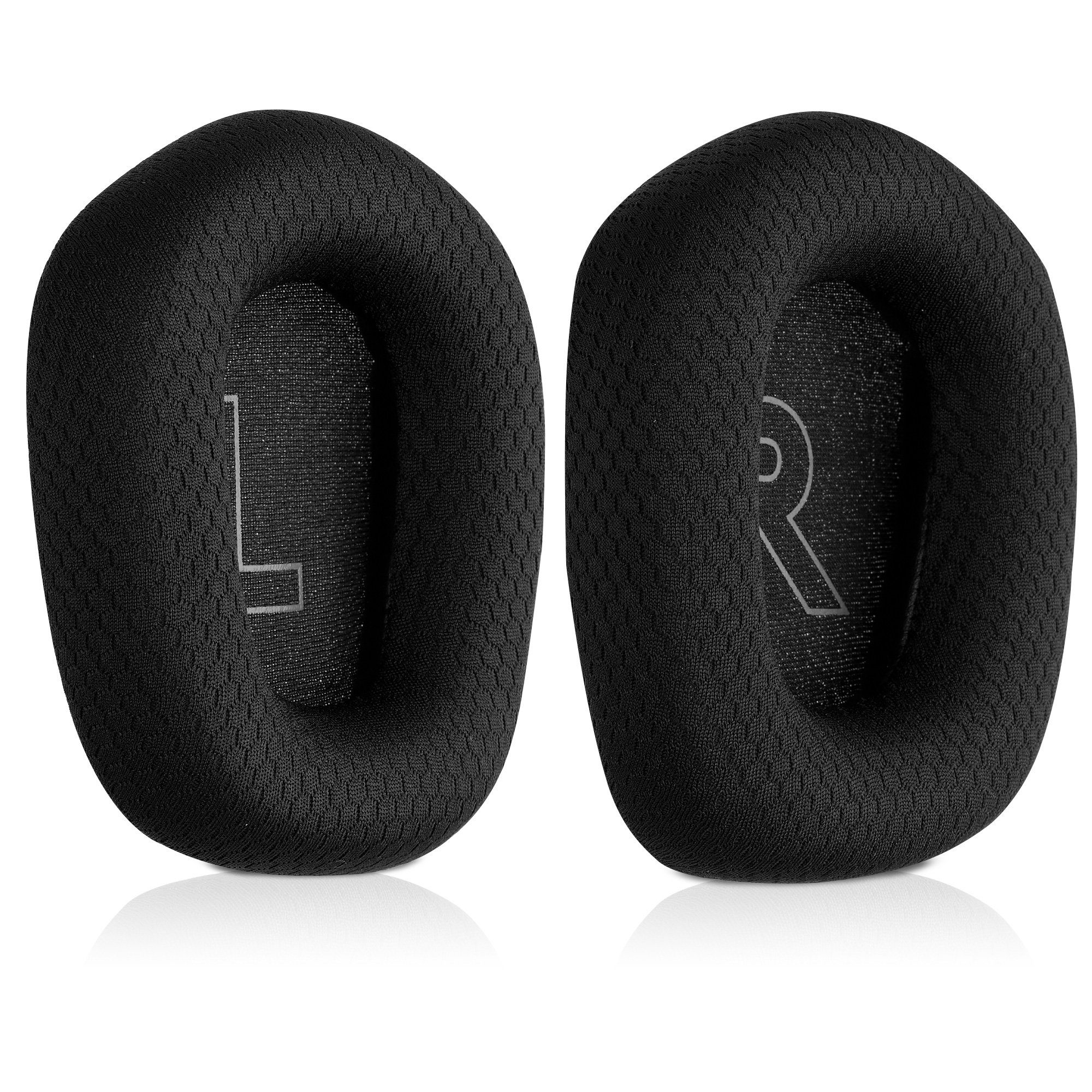 kwmobile 2x Ohrpolster für Logitech G733 Ohrpolster (Velours Ersatz Ohr Polster für Overear Headphones)
