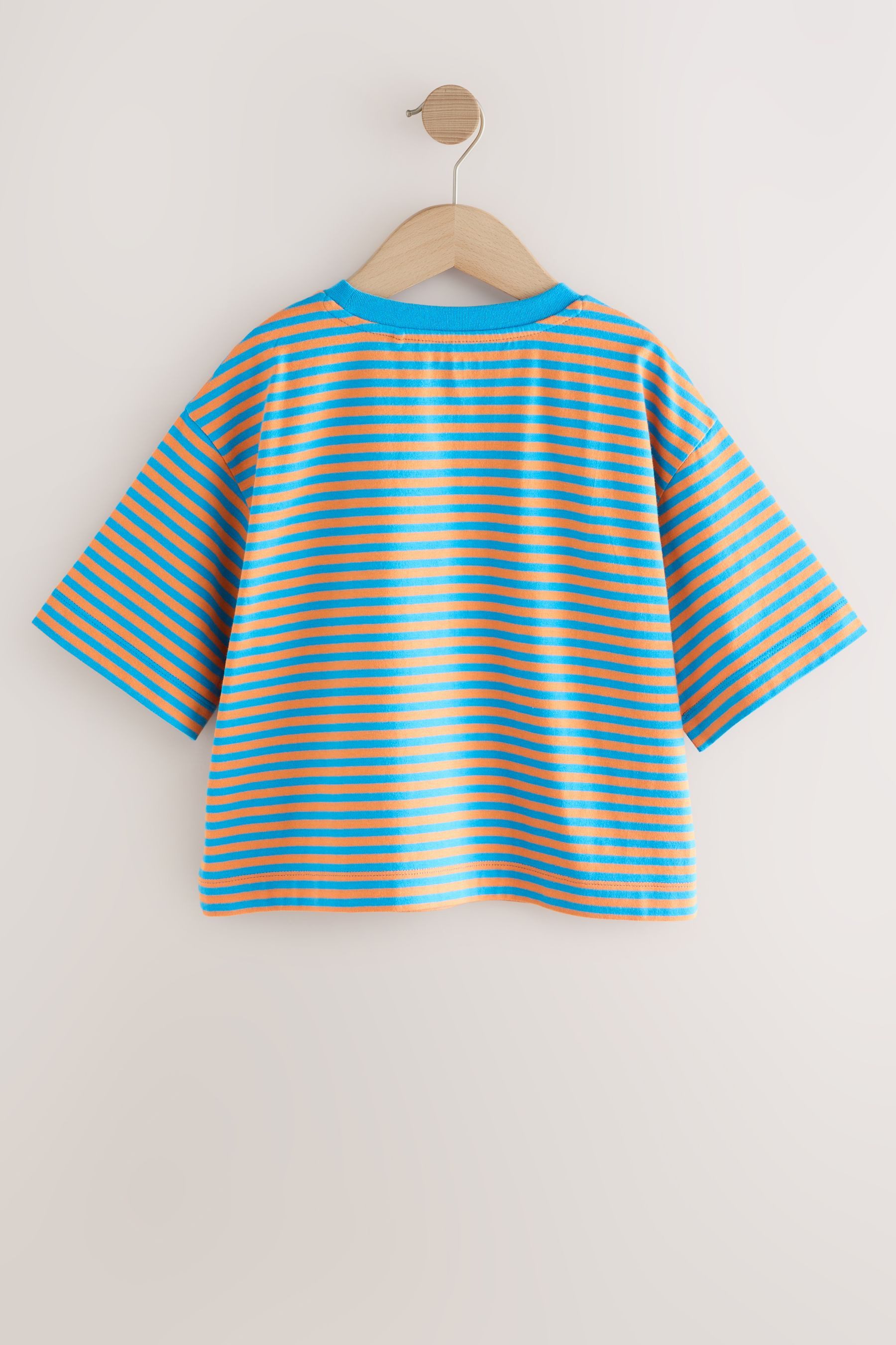 Next T-Shirt Gestreifte Oversized Fit T-Shirts, 4er-Pack (4-tlg)