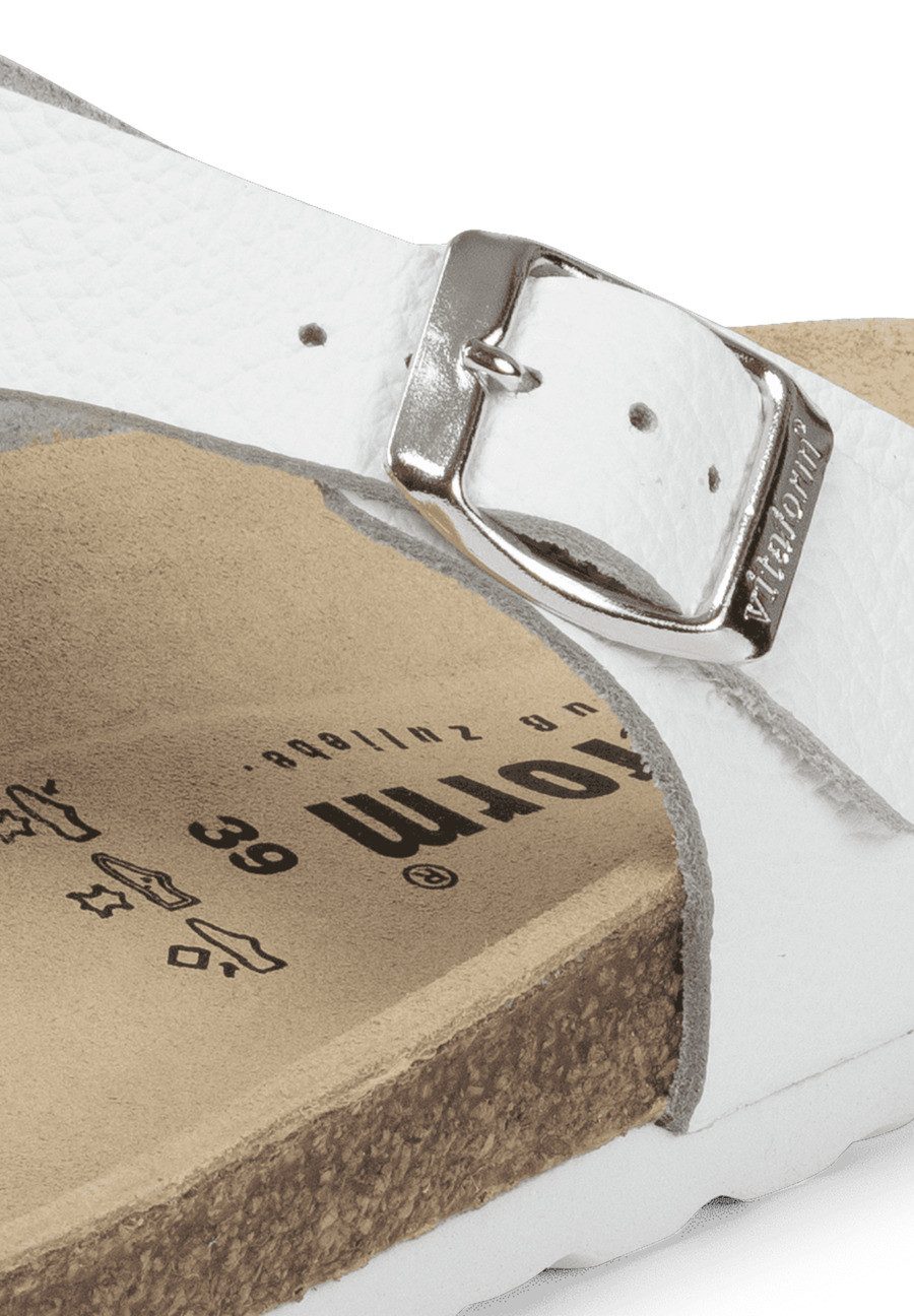 vitaform Damenschuhe Zehensteg Vollrindleder Zehentrenner