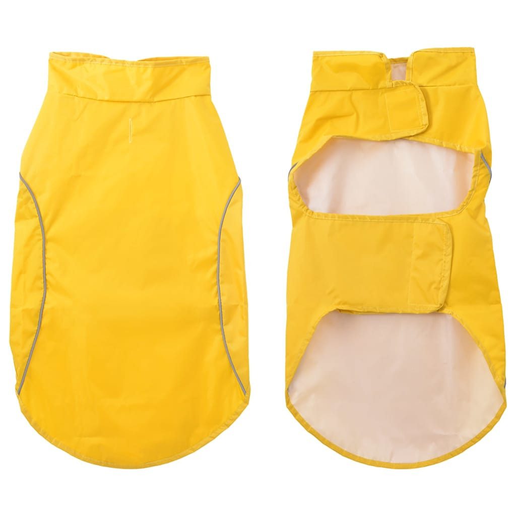 vidaXL Hundemantel XL Hunde Regenmantel mit Reflexstreifen Polyester Gelb XL