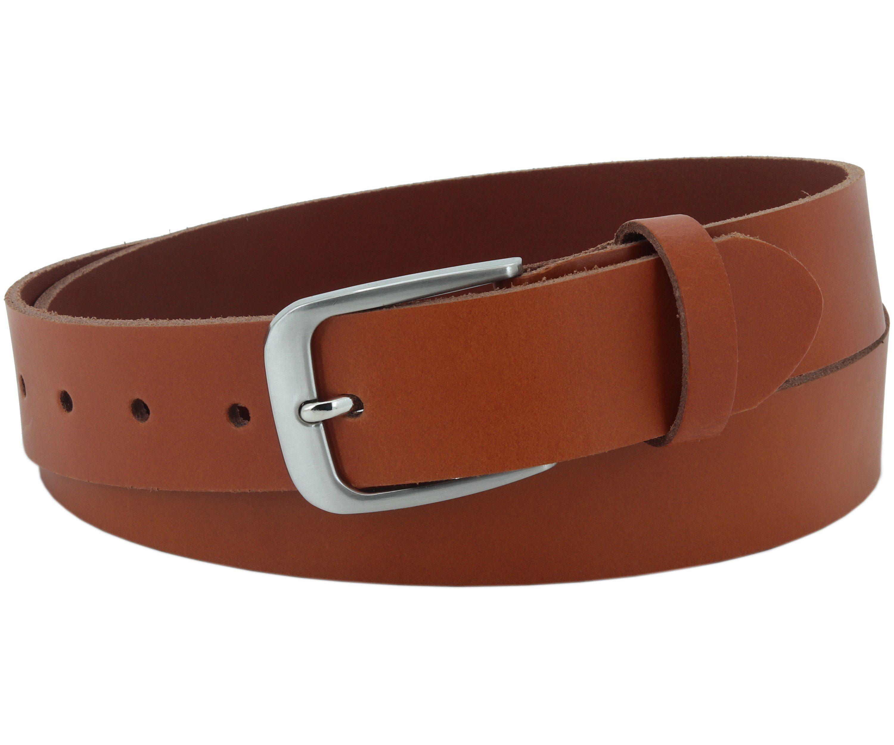 Ledergürtel OM428-PL-Cognac