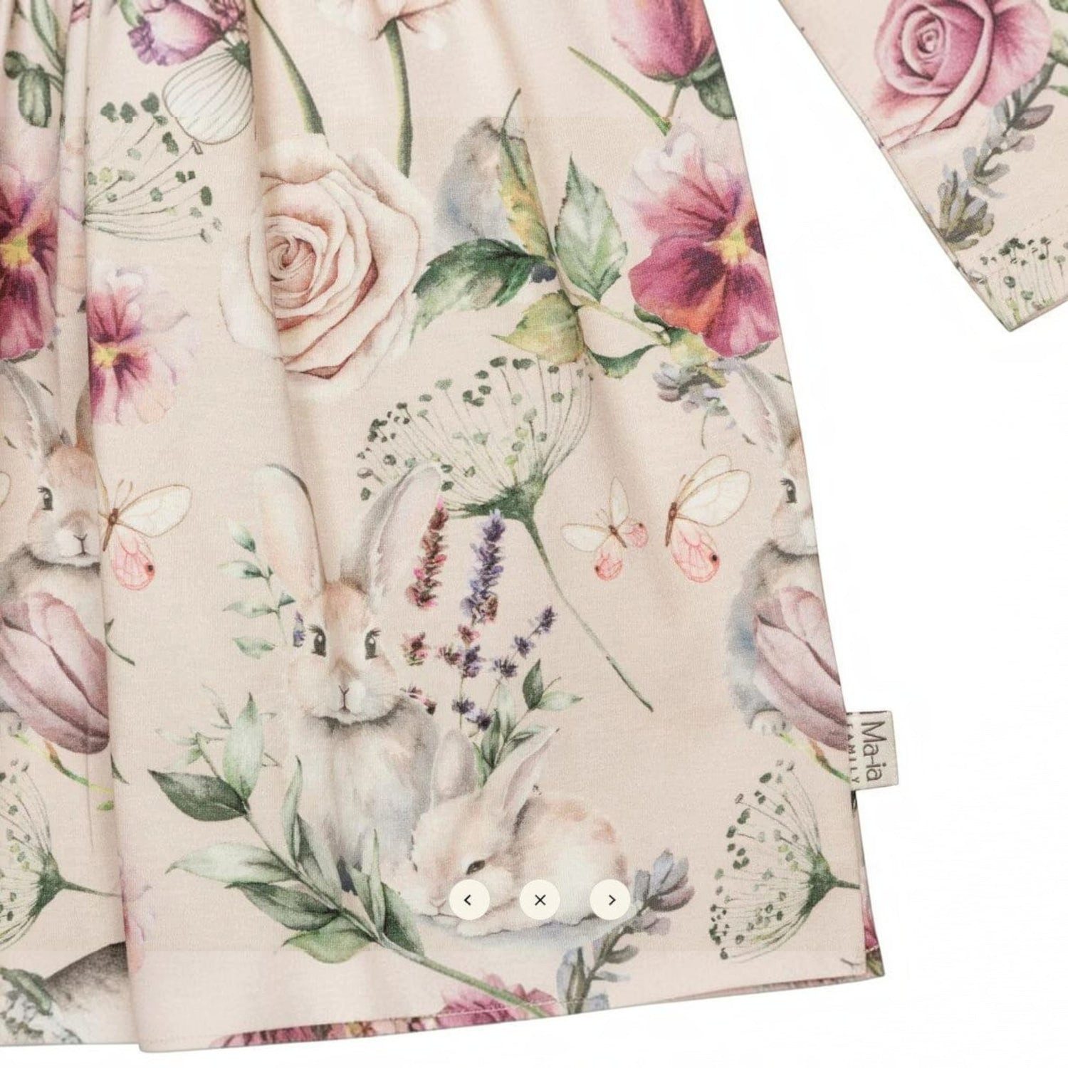 Moomin by Martinex A-Linien-Kleid Ma-ia Family Kleid „Violet“ Beige