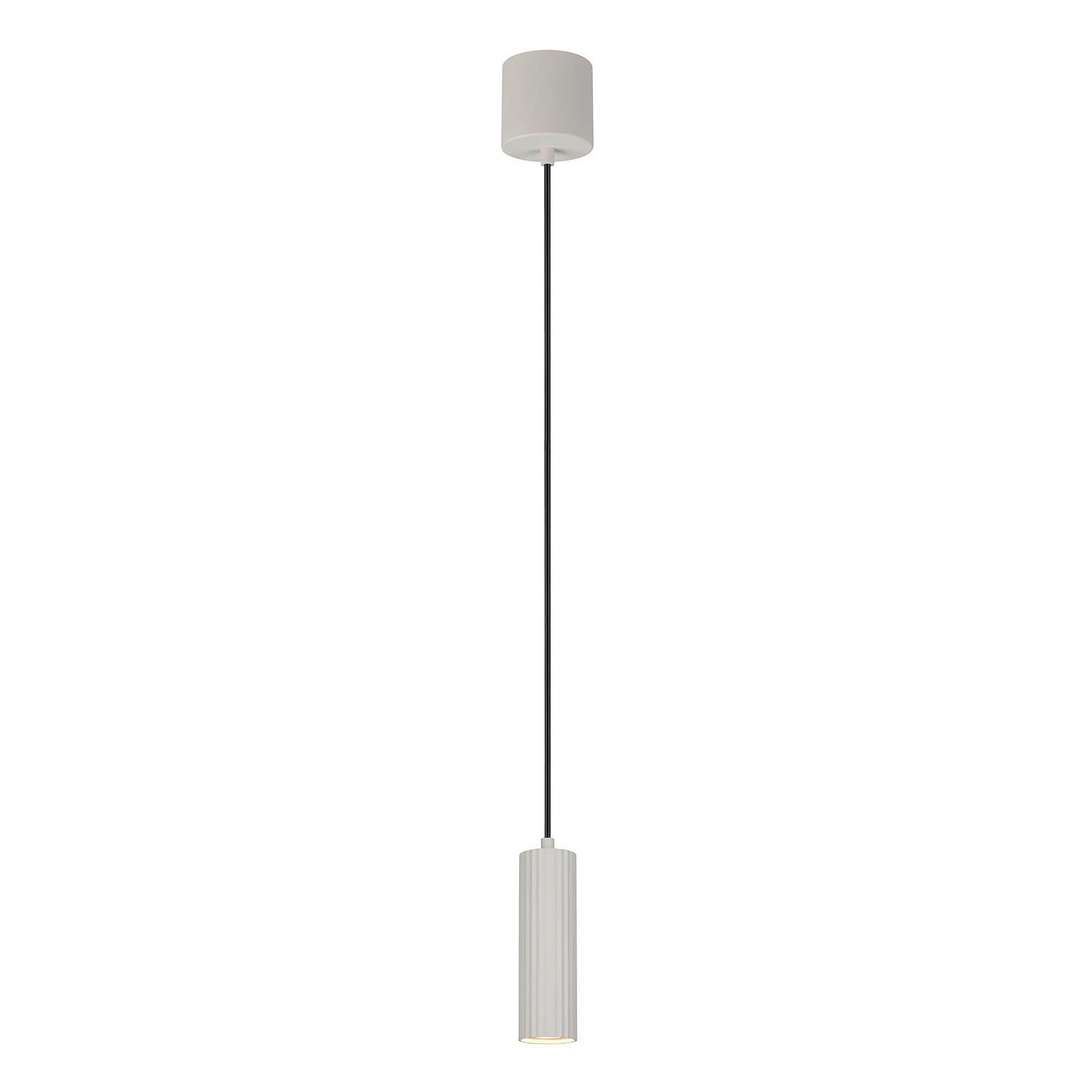 TRIO Leuchten Pendelleuchte SOKA, 1-flammig, Grau, Metall, höhenverstellbar, ohne Leuchtmittel, Ø 9 x H 150 cm