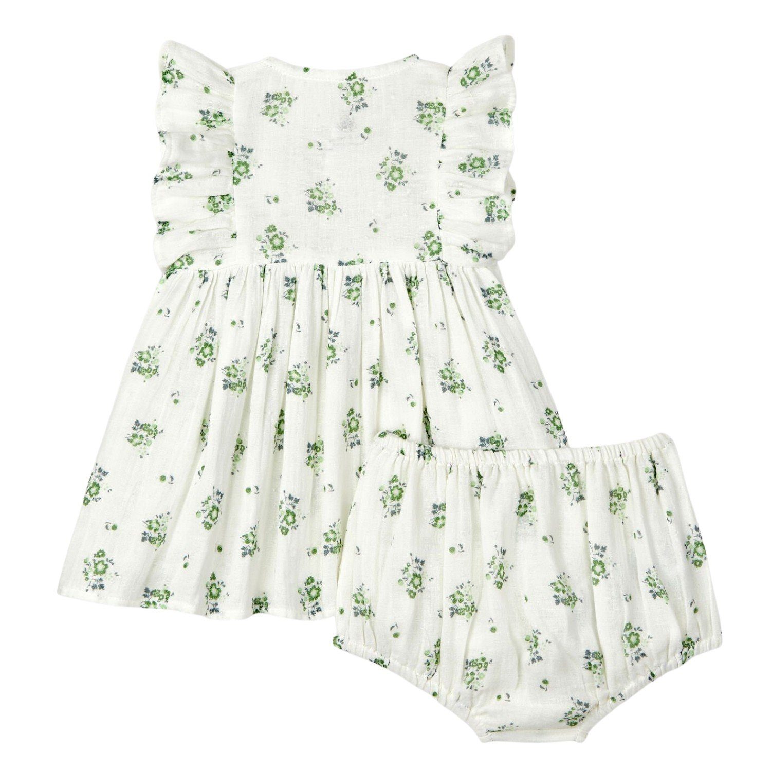 Bateau Kleid Petit Monate mit Blumen Bateau Petit Biobaumwolle Sommerkleid aus Baby 3-12