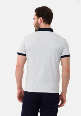 Cipo & Baxx Poloshirt mit kontrastfarbenem Polokragen