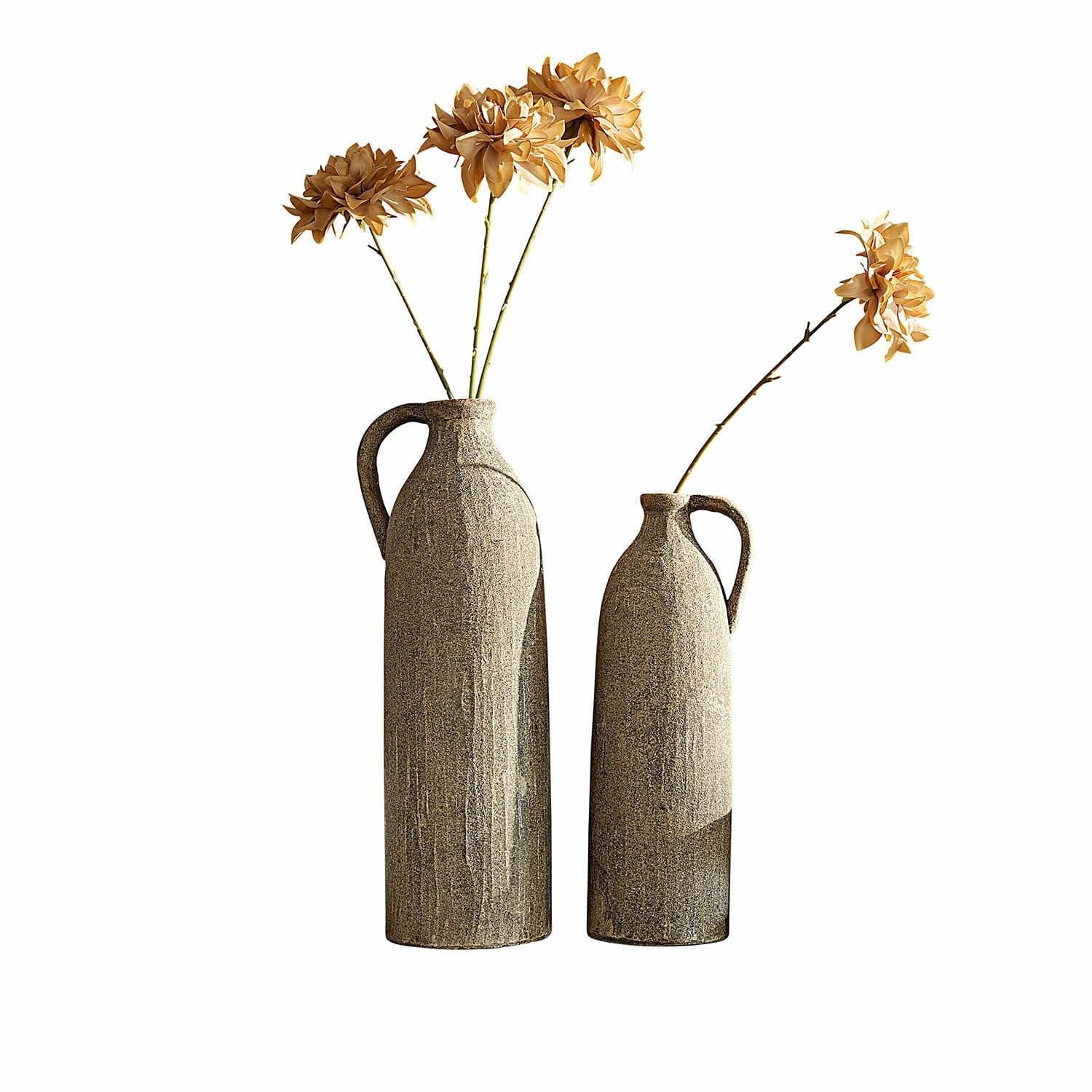 Mirabeau Tischvase Vase 2er Set Kalidaan terrakotta