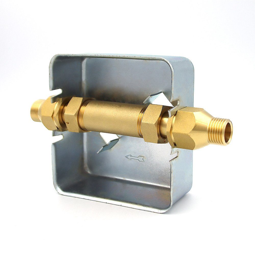 Schlösser Warmwasserzähler Wasserzähler Unterputz-Einbaukasten UPK, 1/2" AG, 15mm Lötanschluss