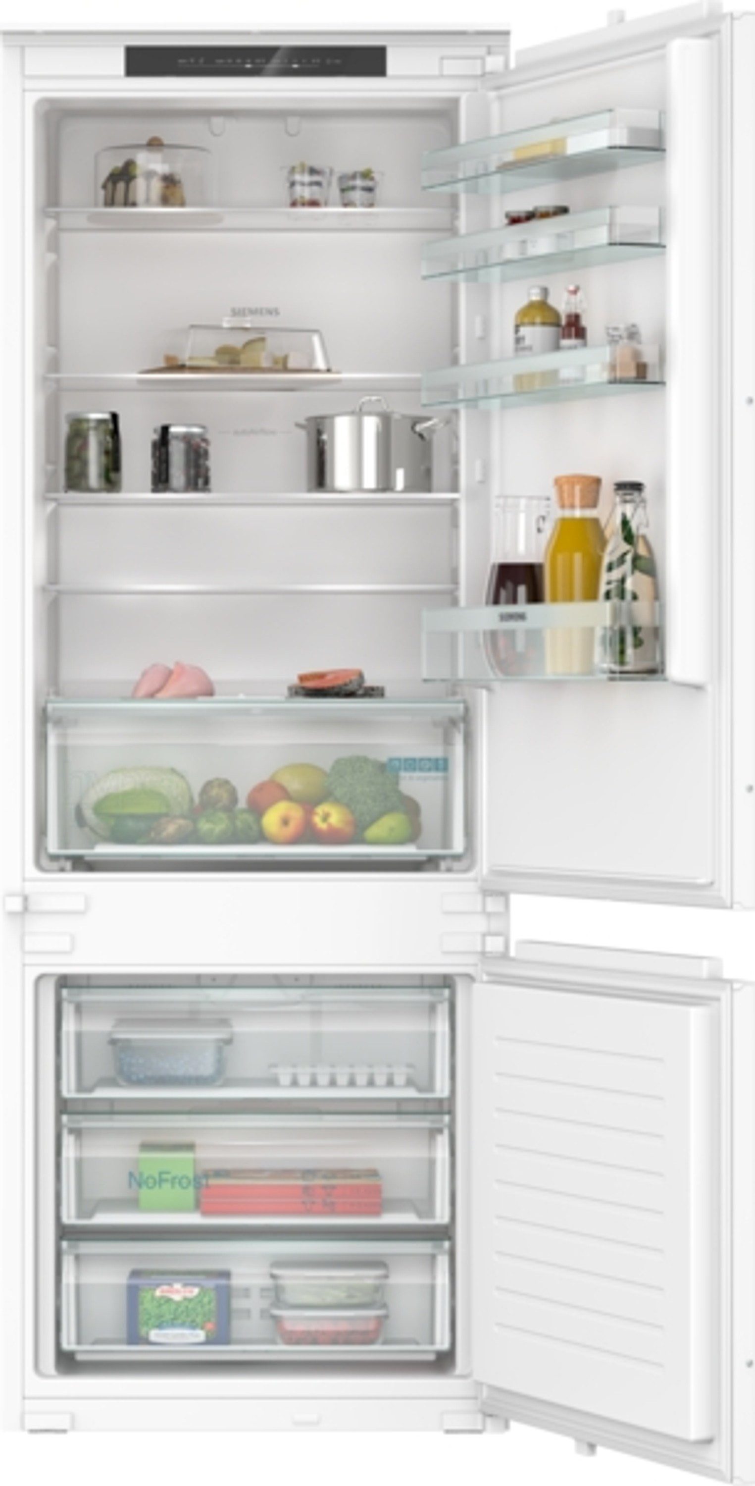 SIEMENS Einbaukühlgefrierkombination iQ100 KB96NNSE0, 193.5 cm hoch, 69.1 cm breit