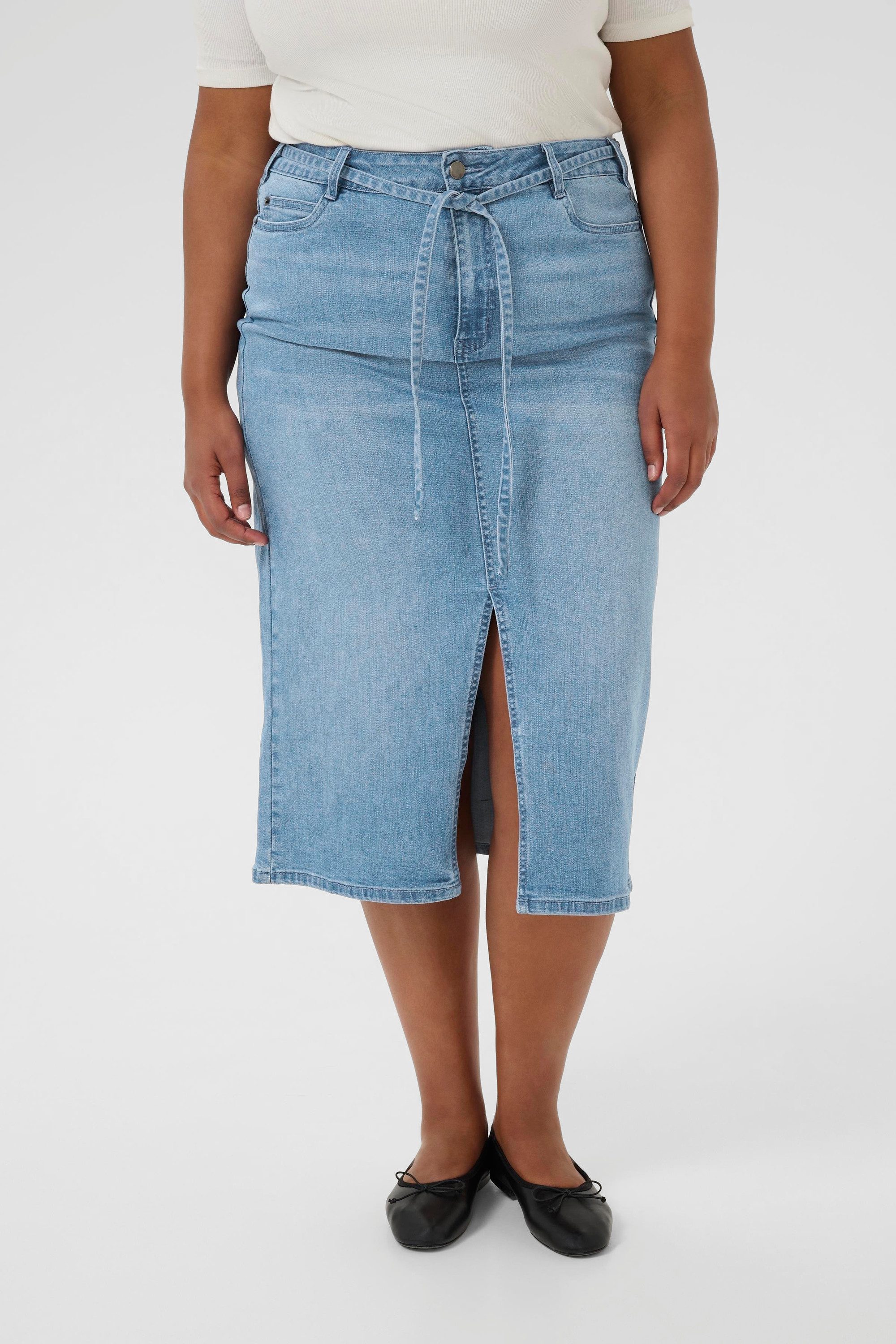 KAFFE Curve Jeansrock Denimrock KCzarah Große Größen
