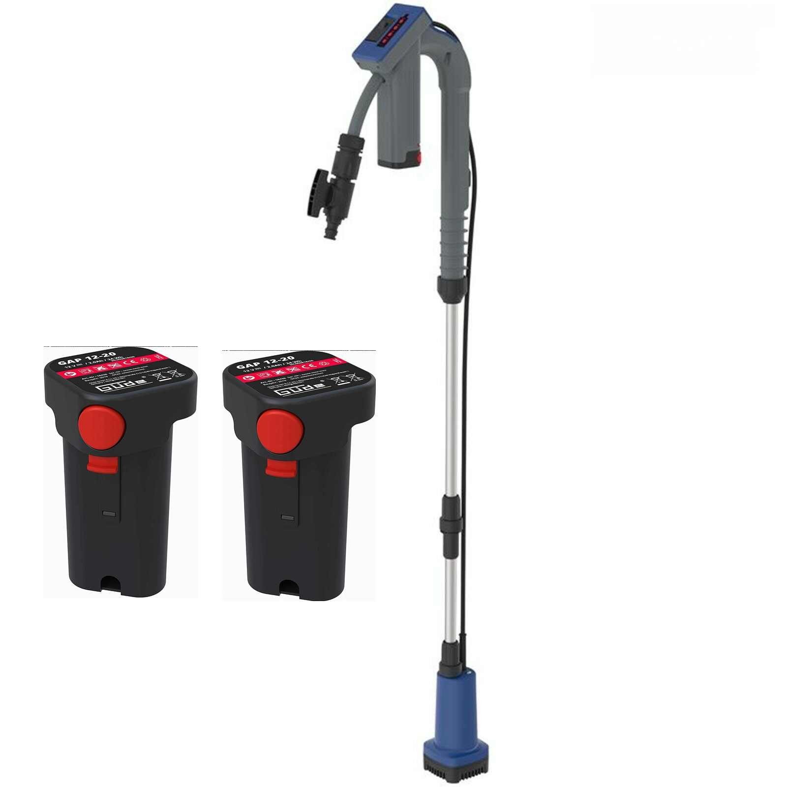 Güde Regenfasspumpe Güde Akku Regenfasspumpe 12V RFP 12-201-04 + 2 Akkus & Ladegerät
