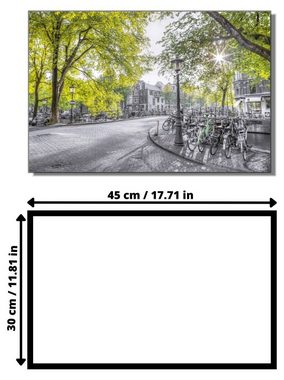 Victor (Zenith) Acrylglasbild Acrylglasbild \"Frühling in Amsterdam\" - Größe: 30 x 45 cm, Städte, in 30x45 cm, Glasbilder Blumen, Bilder Frühling