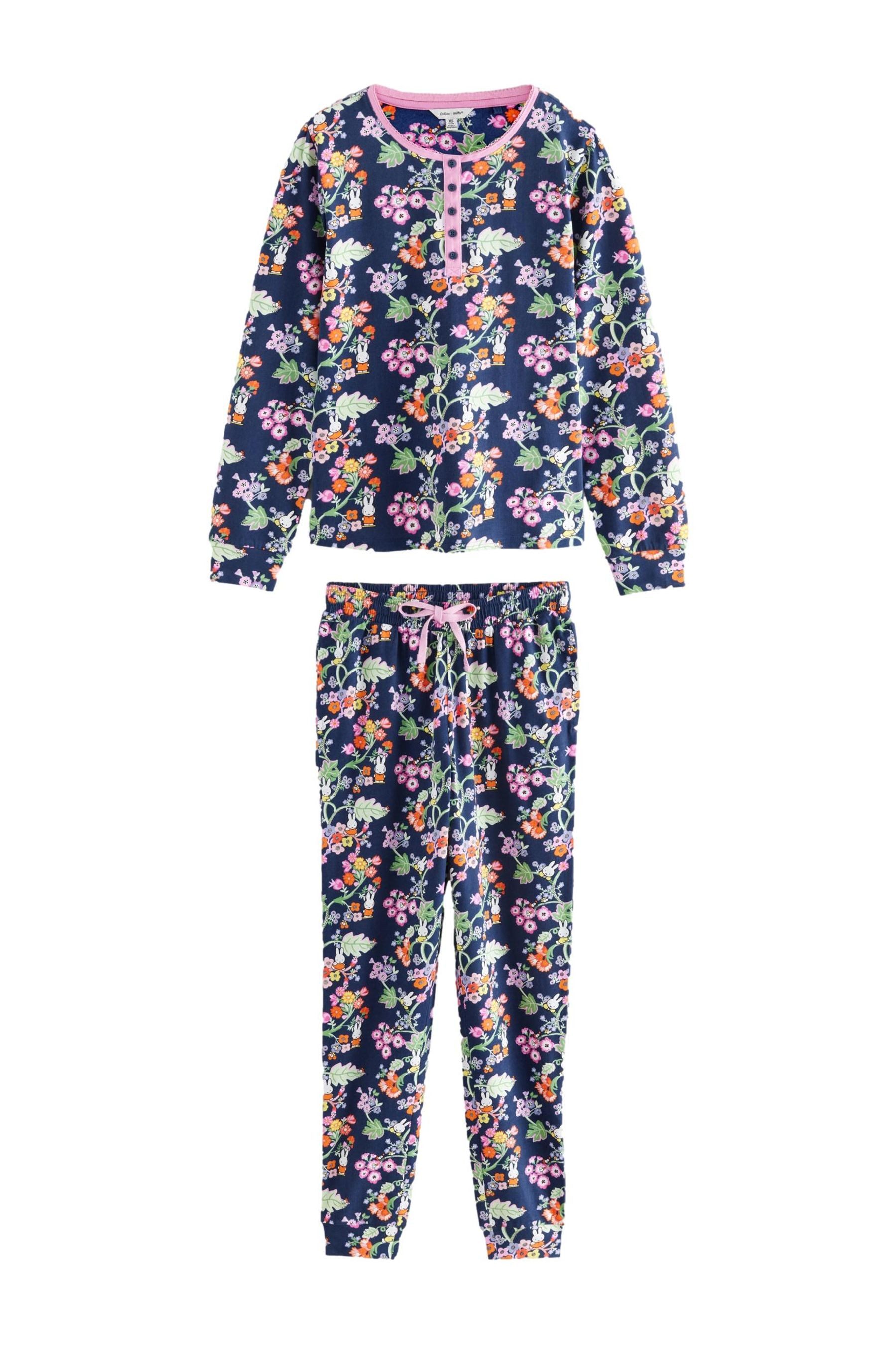 Cath Kidston Pyjama Cath Kidston Miffy Henley Schlafanzug Baumwolle (2 tlg)