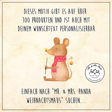 Mr. & Mrs. Panda Thermobecher Maus Weihnachten - Weiß - Geschenk, Spülmaschinenfest, To Go Becher, Edelstahl, Liebevolles Design