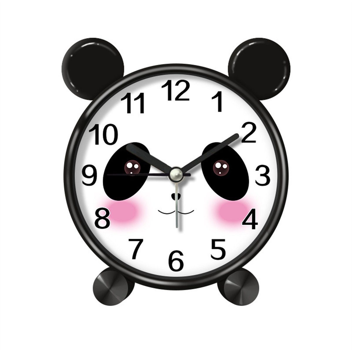 Kinderwecker selected geräuschlos 4-Zoll-Cartoon-Panda-Kinder-Desktop-Wecker, carefully