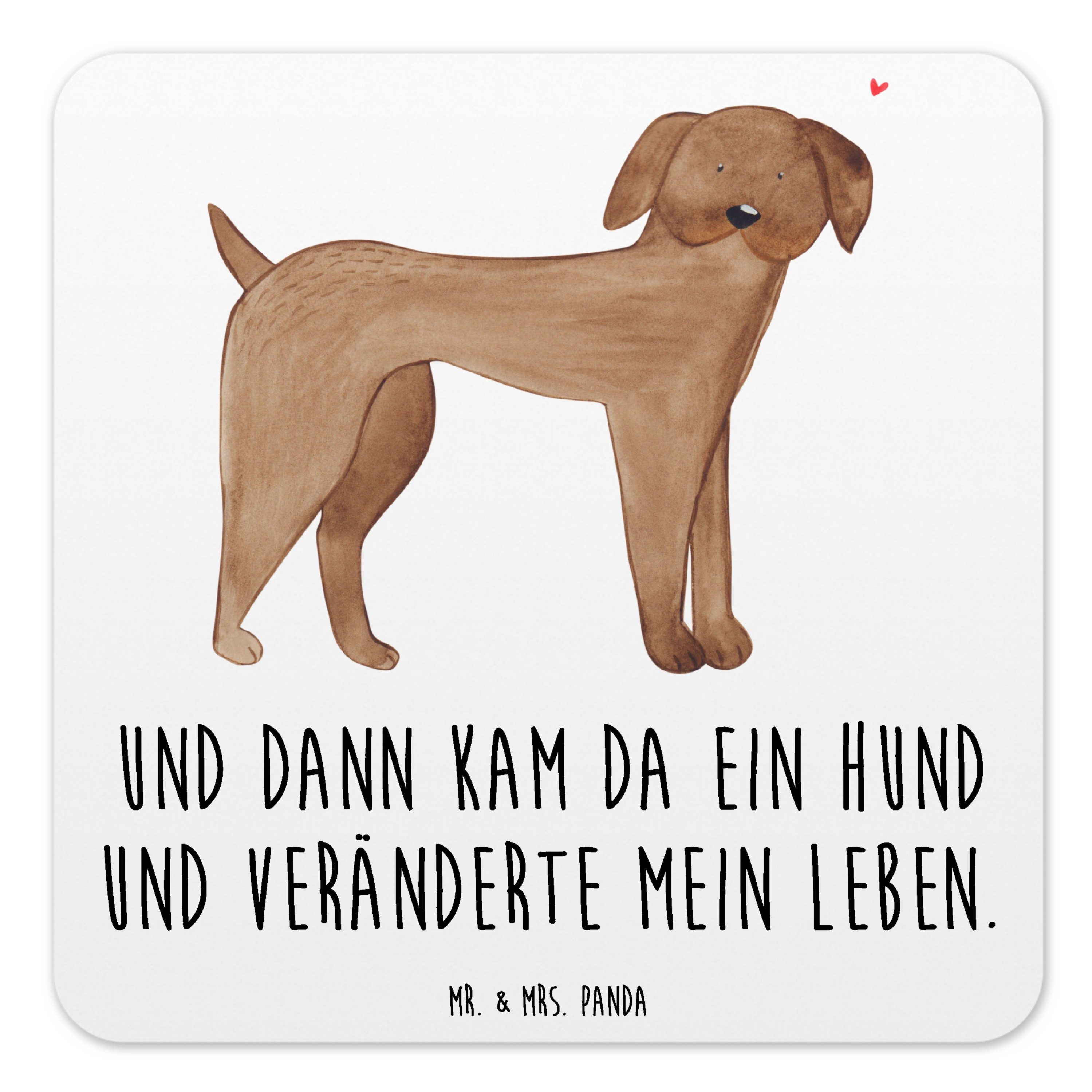 Mr. & Mrs. Panda Getränkeuntersetzer Hund Dogge, Tischuntersetzer 15er Set, Weiß, Getränke-Untersetzer, Do, Packung, Hunde Deutsche Dogge Süß