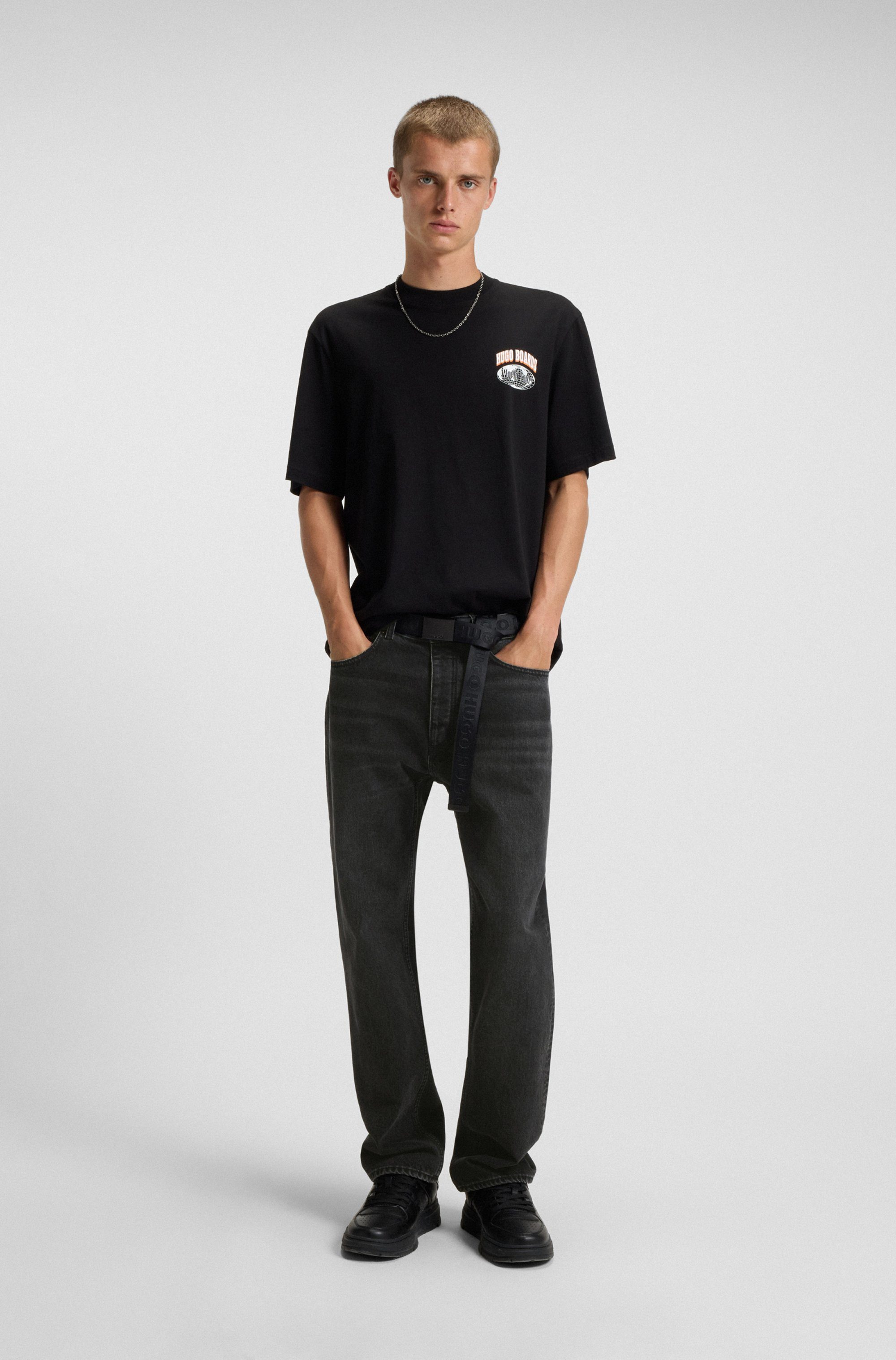 HUGO Regular-fit-Jeans Jonah Regular Fit, used washed, gerades