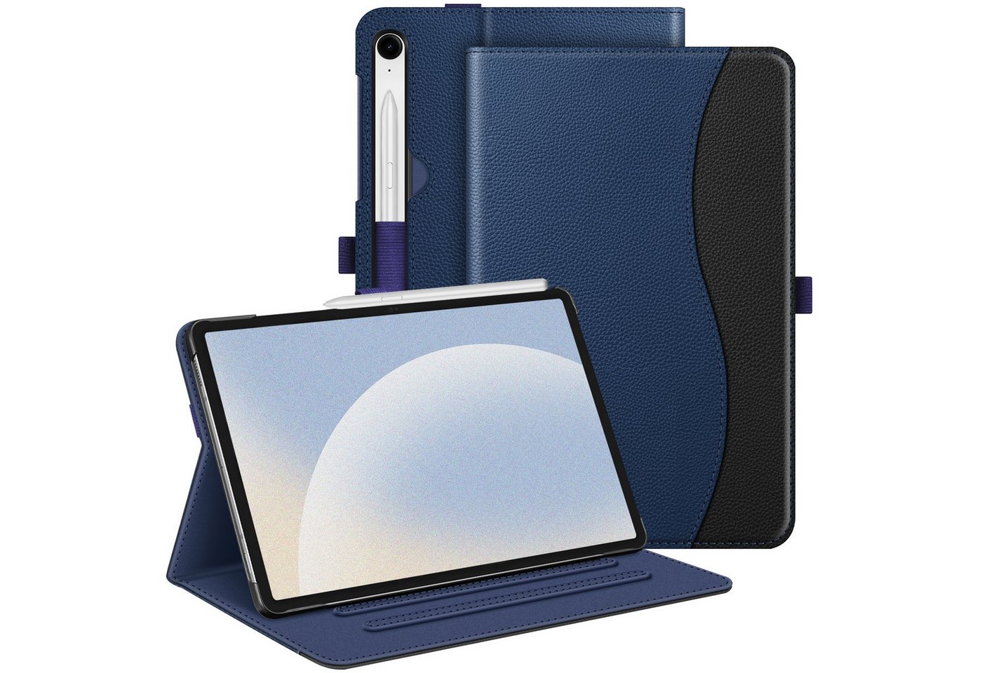 Fintie Tablet-Hülle für Samsung Galaxy Tab S10 Lite/S10 FE/S9 FE 10.9 Zoll & S9 11 Zoll, Multi-Winkel Folio Case mit Dokumentenfach & Auto Schlaf/Wach Funktion