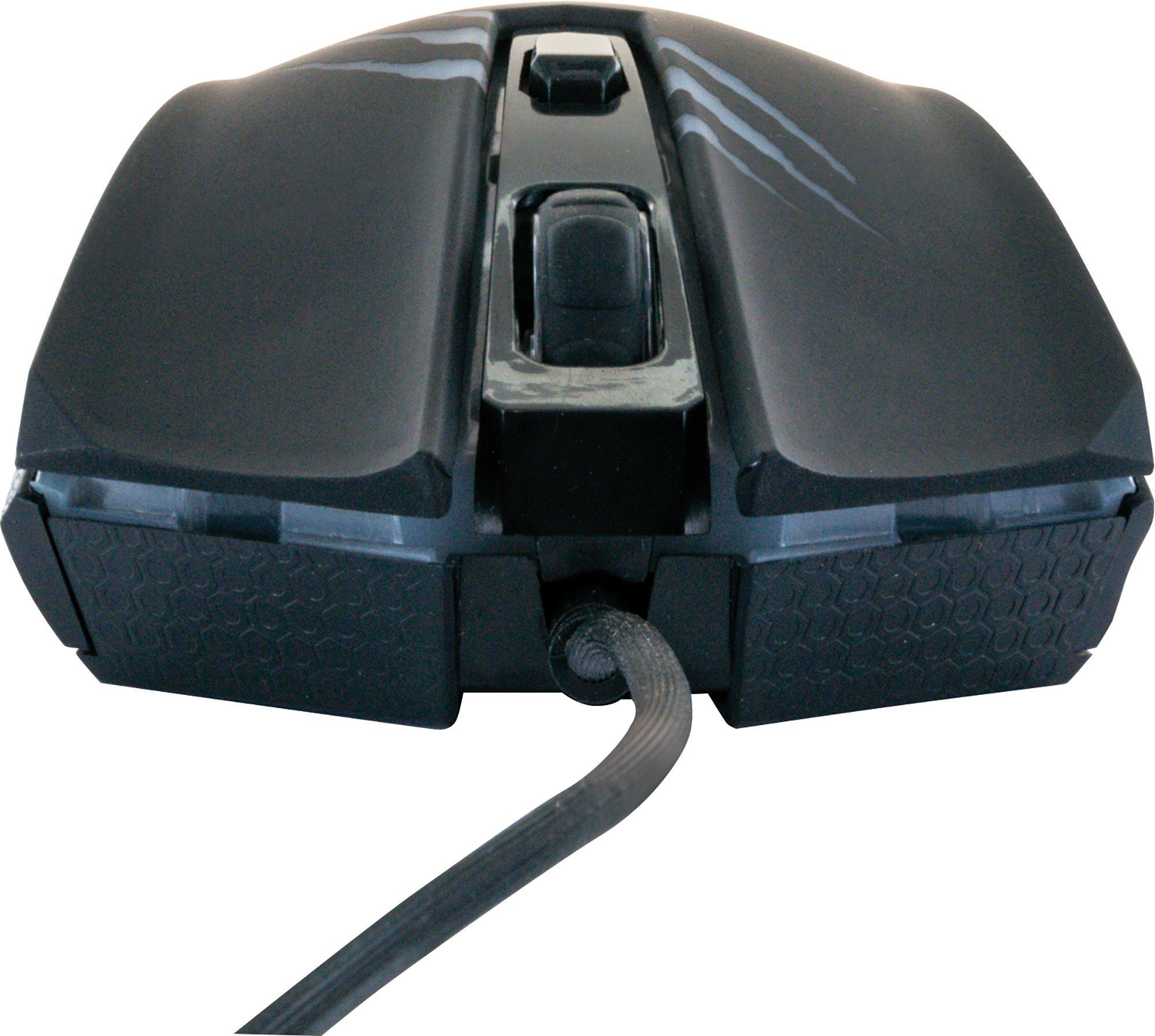 Schwaiger GM3000 (kabelgebunden, Hindergrundbeleuchtung) Gaming-Maus farbwechselnde